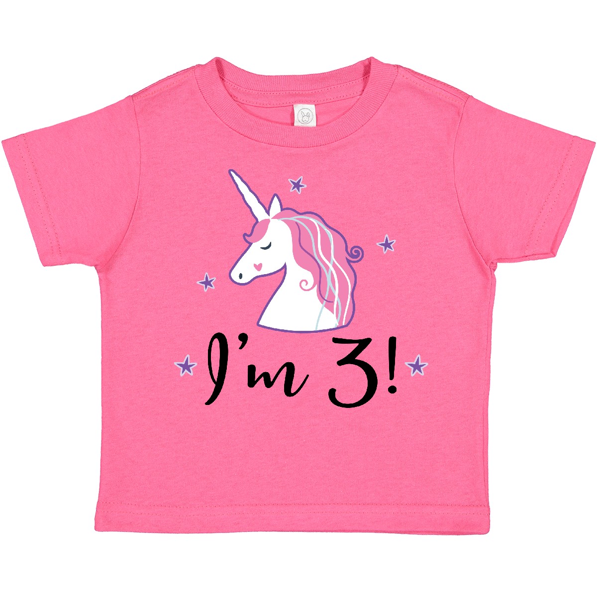 Inktastic Third Birthday Cute Unicorn Toddler T-Shirt 3rd Three 3 Year Old Im - Picture 5 of 10