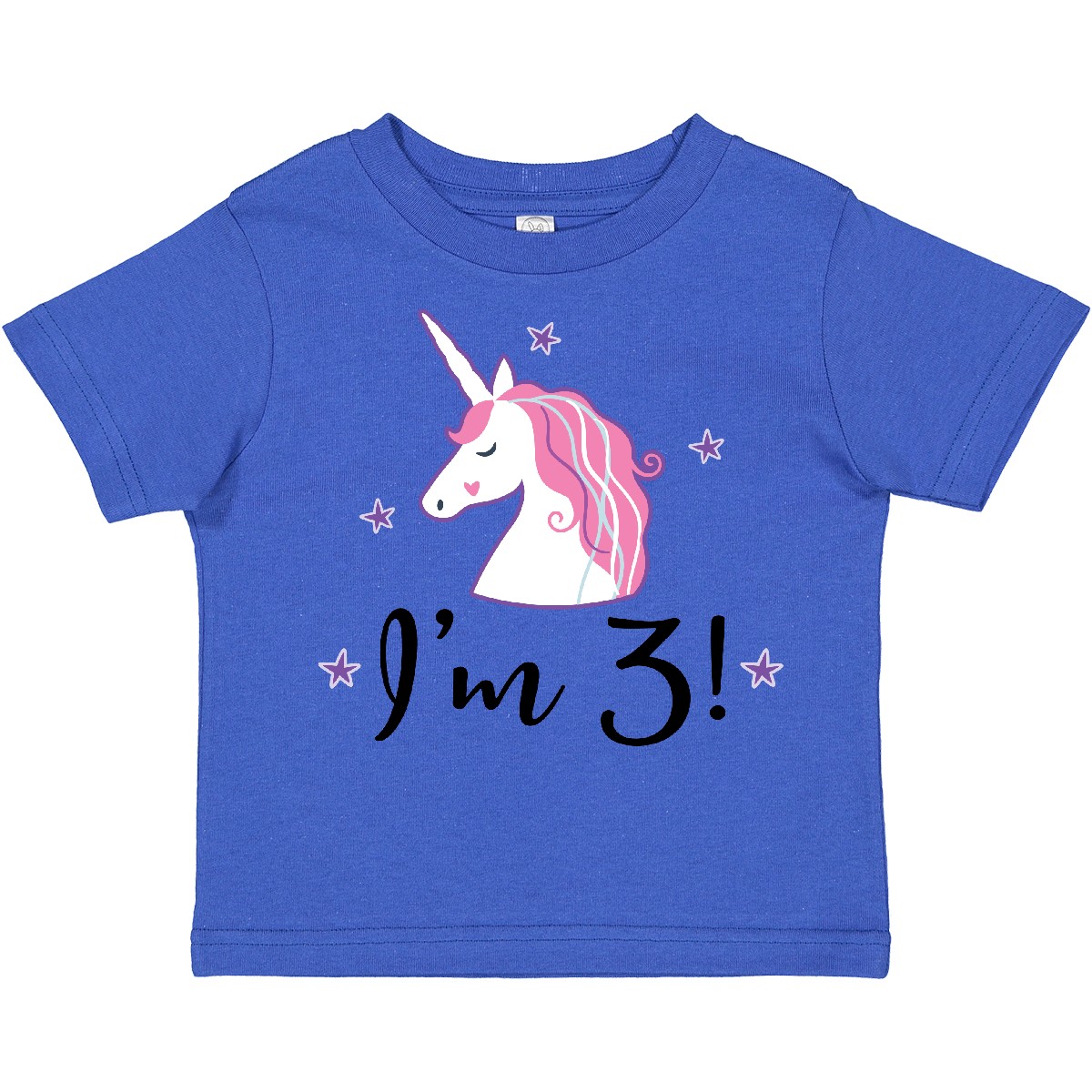 Inktastic Third Birthday Cute Unicorn Toddler T-Shirt 3rd Three 3 Year Old Im - Picture 8 of 10