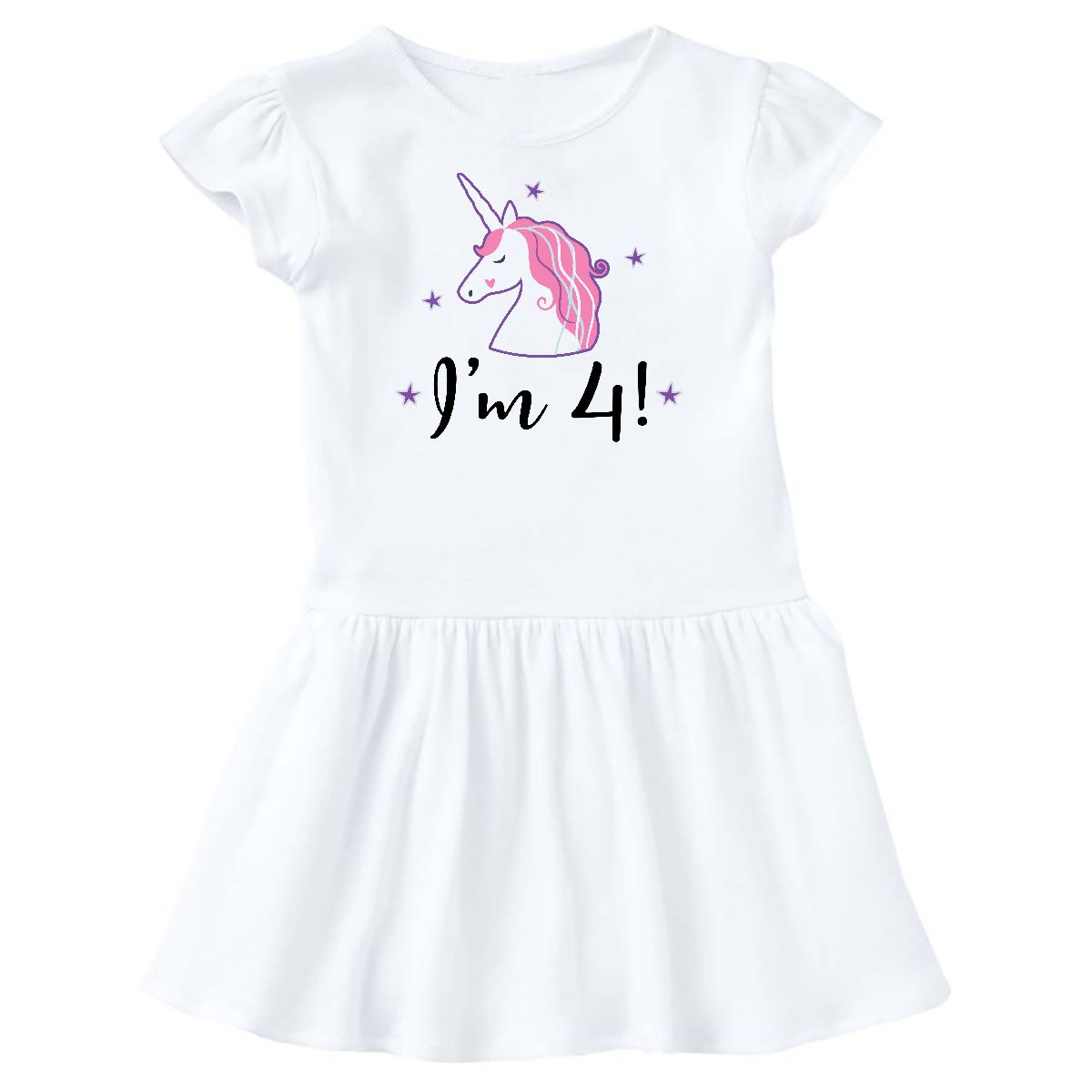 inktastic 4th Birthday Unicorn Party Girls Toddler T-Shirt