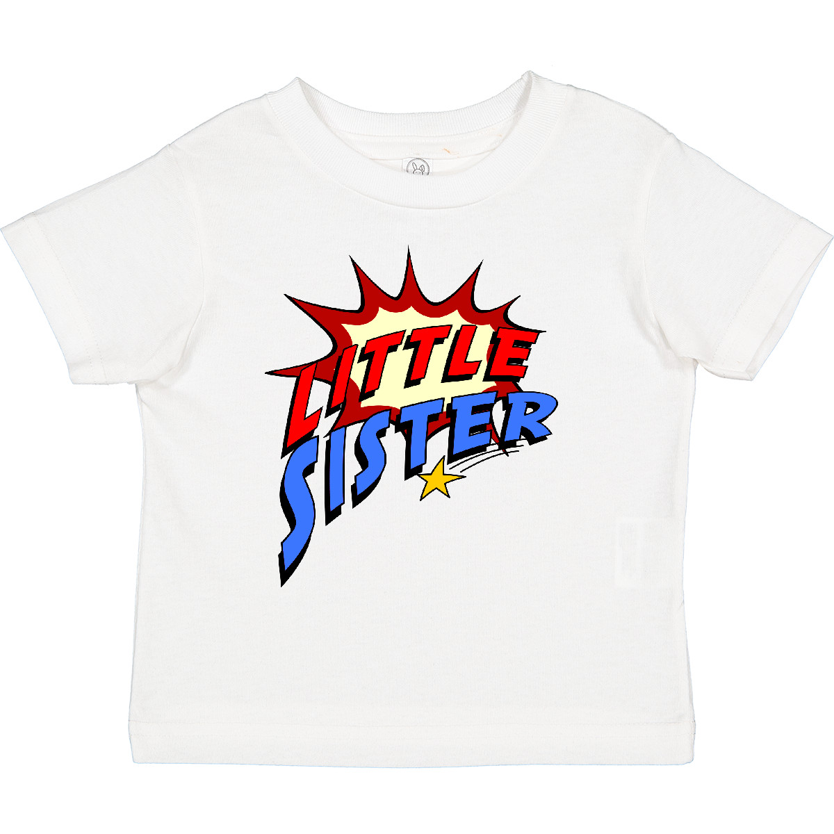 Inktastic Little Sister Superhero Toddler T-Shirt Super Hero Comic Book Sis Gift - Picture 10 of 10