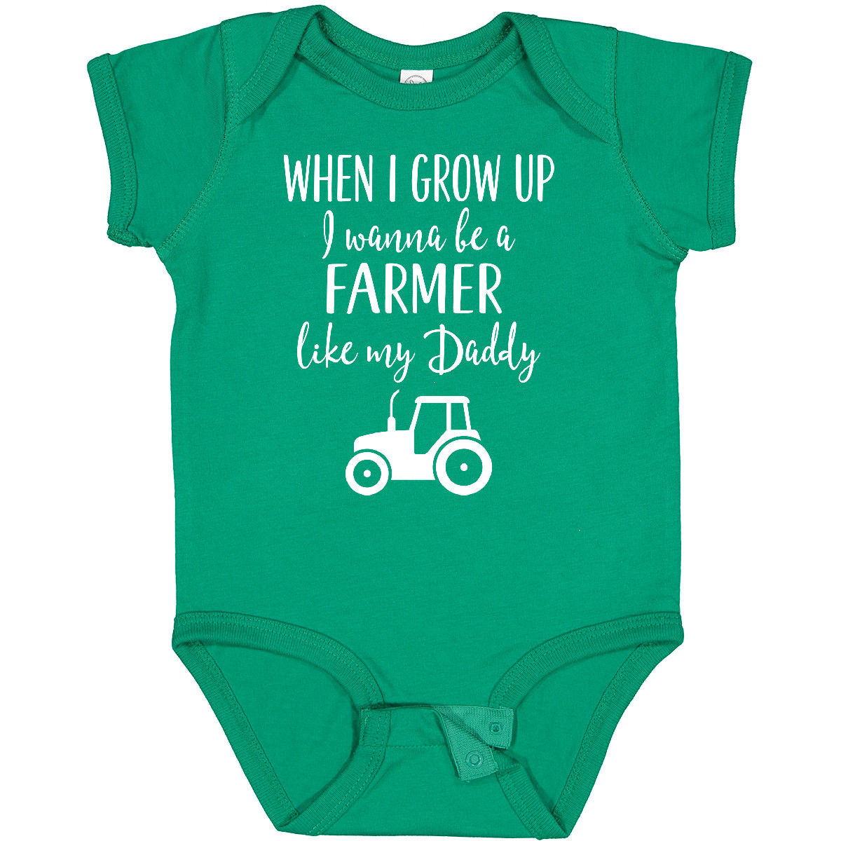 Inktastic Farmer Like Daddy Childs Baby Bodysuit Future Farming Kids My Fun - Imagen 7 de 17