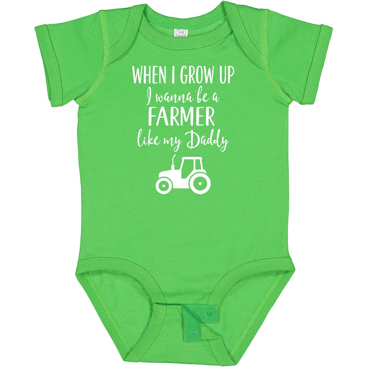 Inktastic Farmer Like Daddy Childs Baby Bodysuit Future Farming Kids My Fun - Imagen 2 de 17