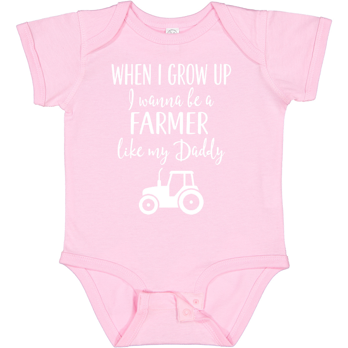Inktastic Farmer Like Daddy Childs Baby Bodysuit Future Farming Kids My Fun - Imagen 10 de 17