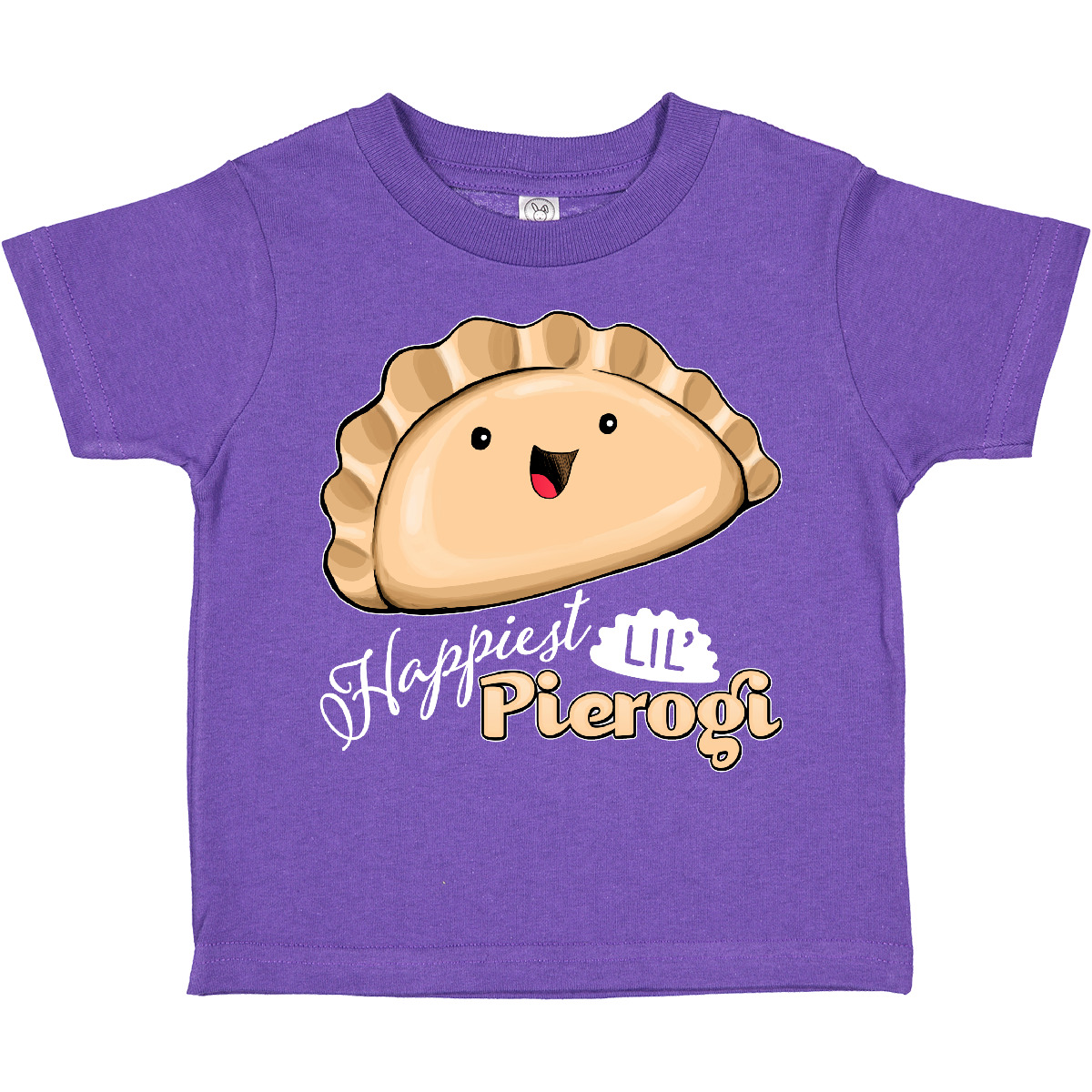 Inktastic Happiest Lil' Pierogi Toddler T-Shirt Food Cute Polish Cuisine Tasty - Picture 7 of 10
