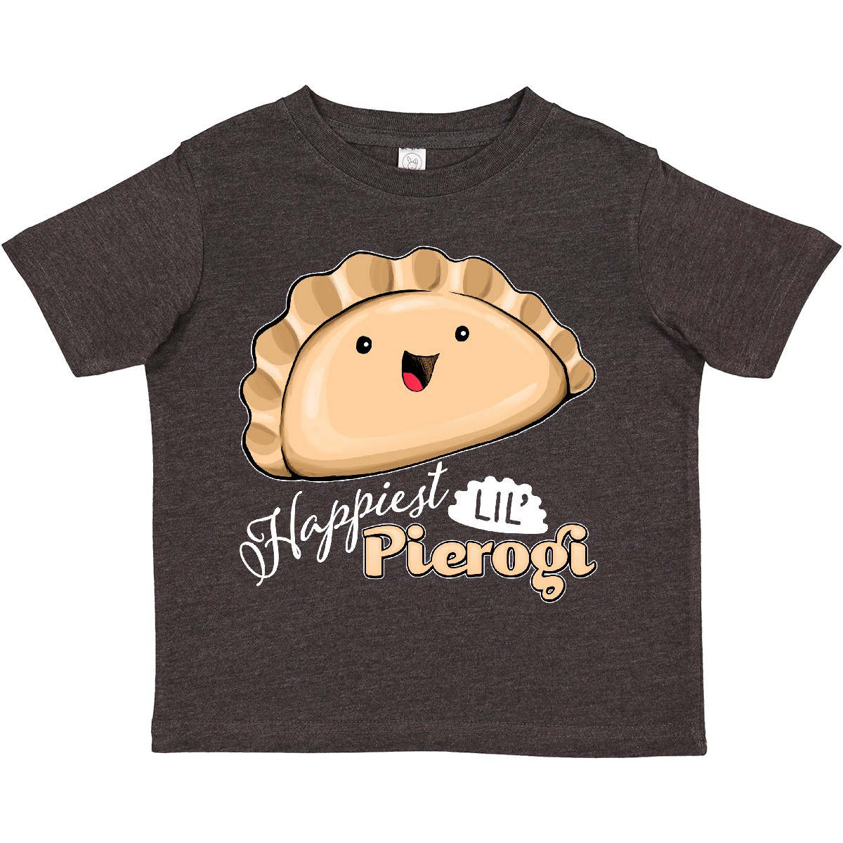 Inktastic Happiest Lil' Pierogi Toddler T-Shirt Food Cute Polish Cuisine Tasty - Picture 10 of 10