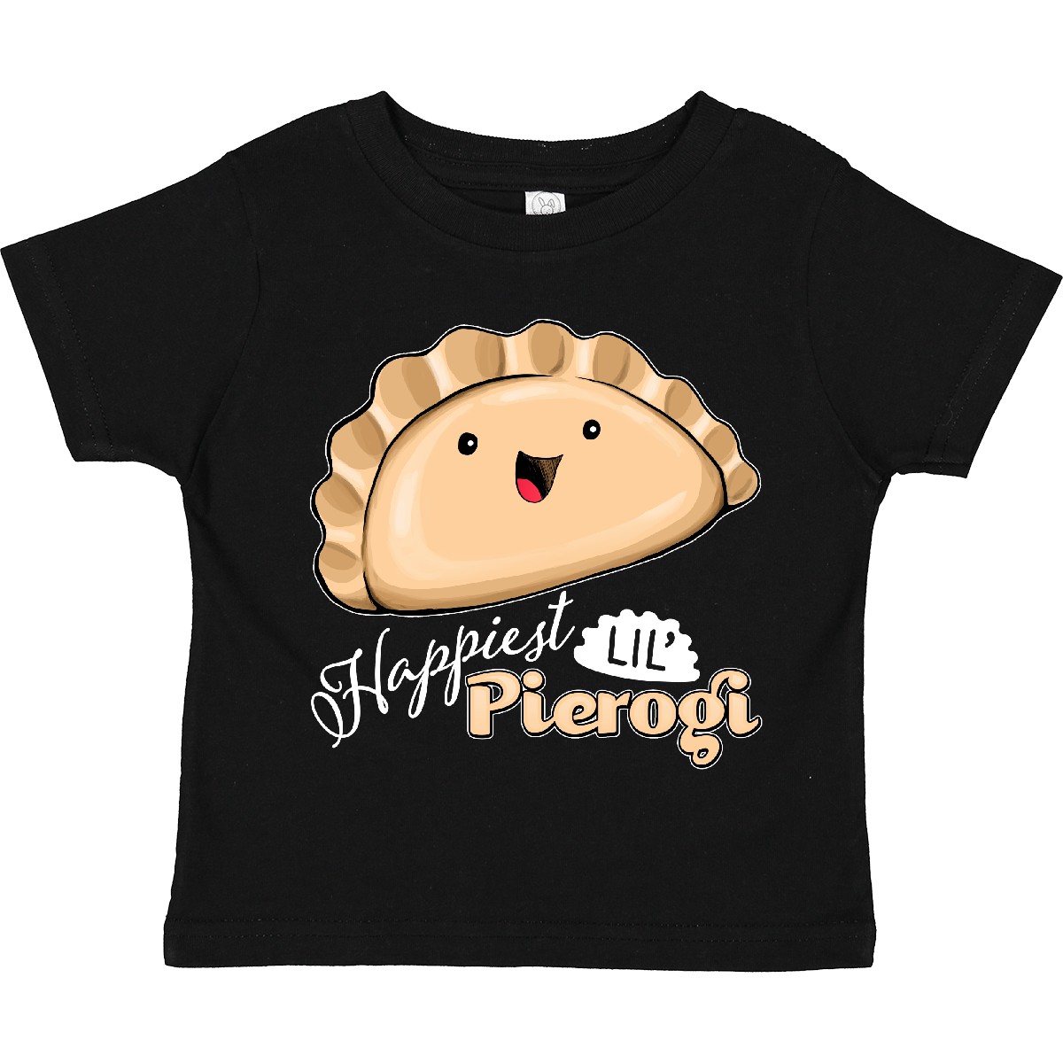 Inktastic Happiest Lil' Pierogi Toddler T-Shirt Food Cute Polish Cuisine Tasty - Picture 2 of 10