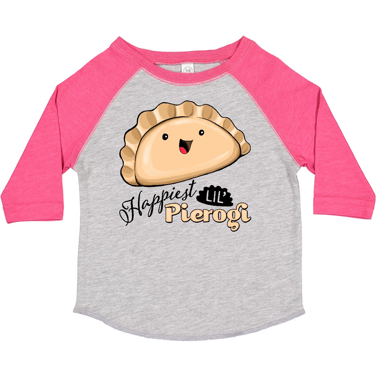 Inktastic Happiest Lil' Pierogi Toddler T-Shirt Food Cute Polish Cuisine Tasty - Picture 4 of 11