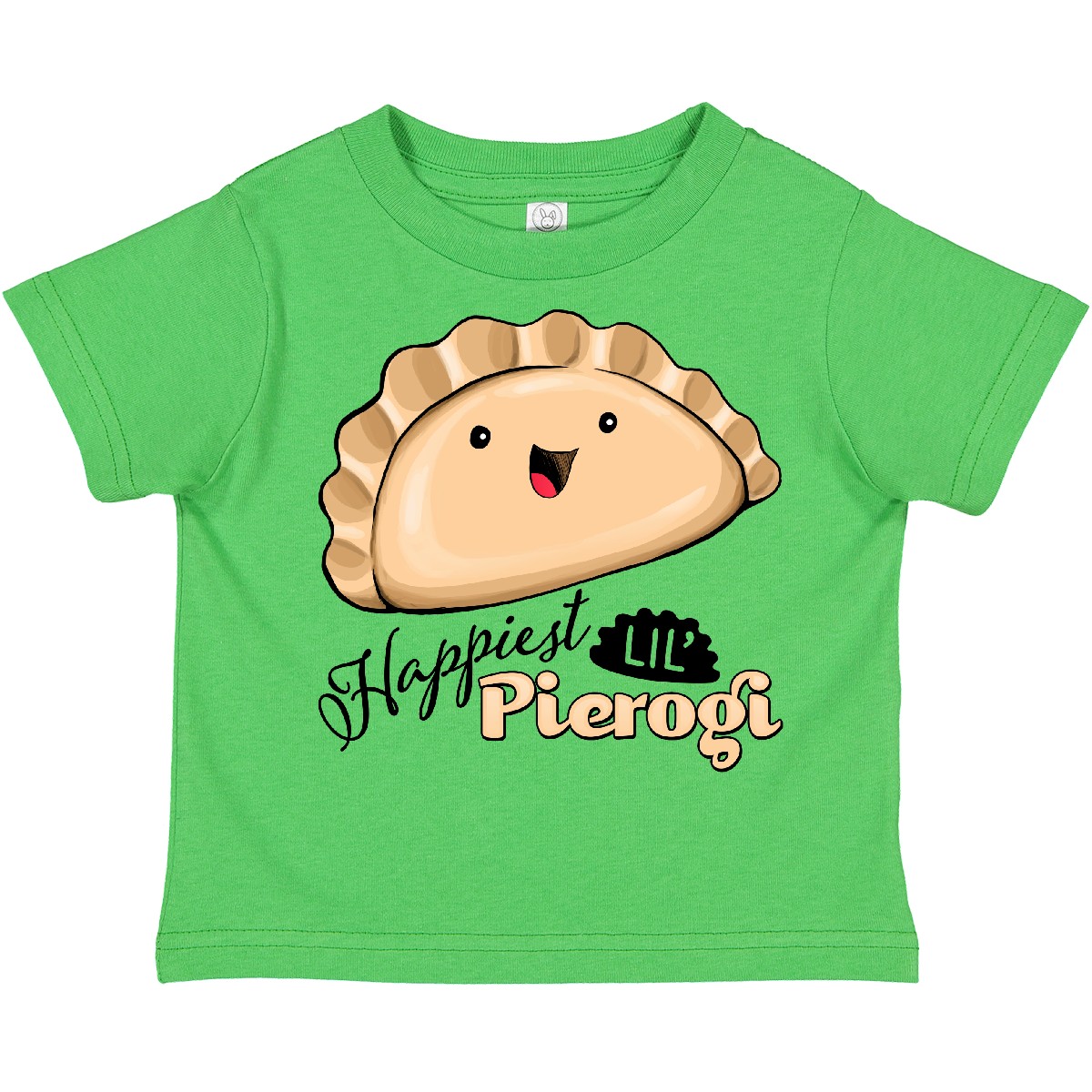 Inktastic Happiest Lil' Pierogi Toddler T-Shirt Food Cute Polish Cuisine Tasty - Picture 2 of 11