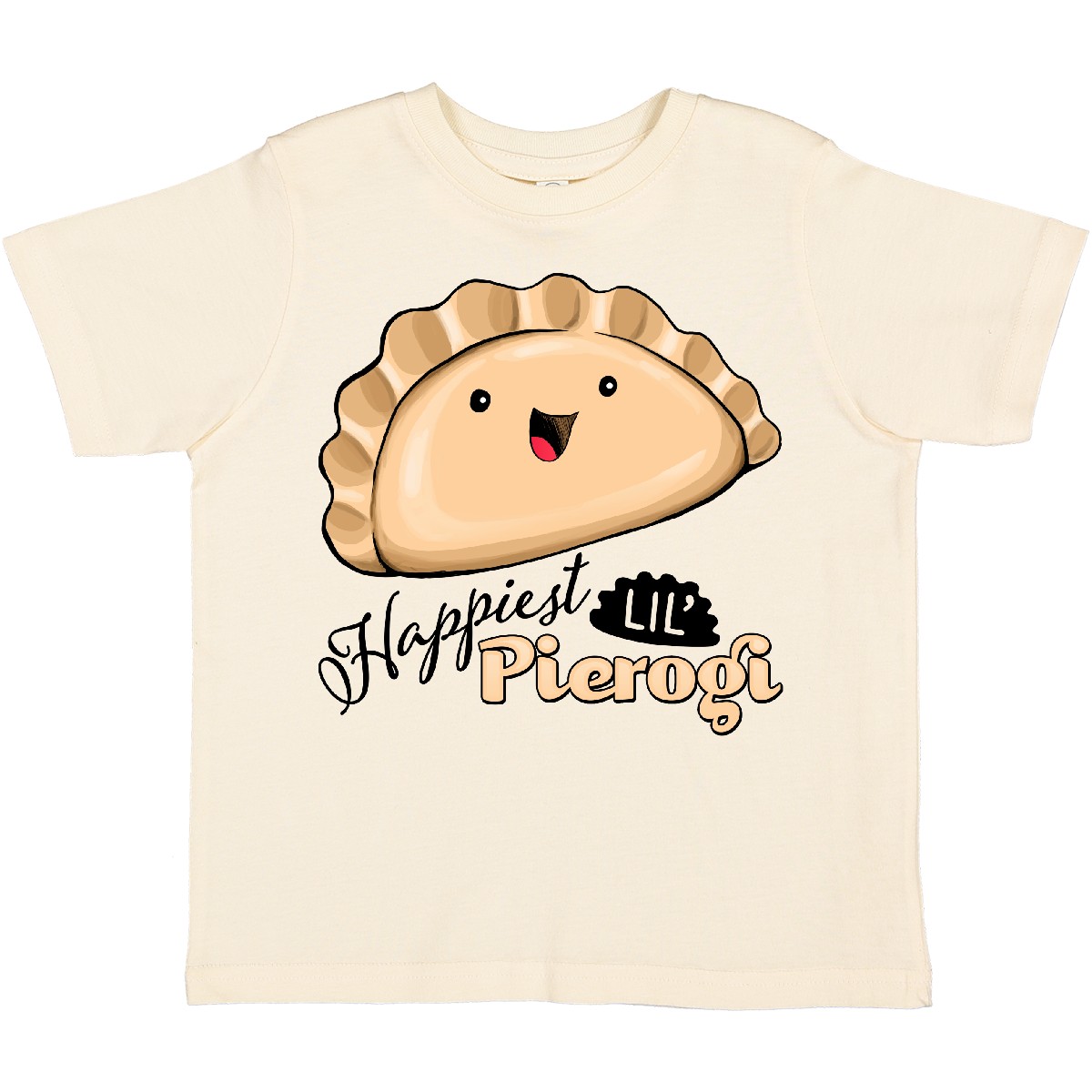 Inktastic Happiest Lil' Pierogi Toddler T-Shirt Food Cute Polish Cuisine Tasty - Picture 7 of 11