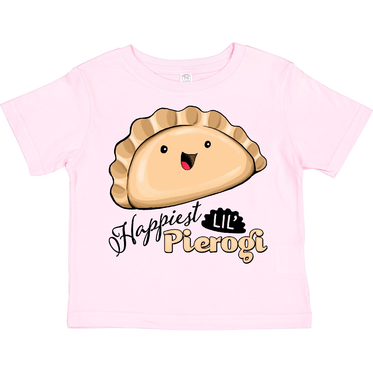Inktastic Happiest Lil' Pierogi Toddler T-Shirt Food Cute Polish Cuisine Tasty - Picture 8 of 11