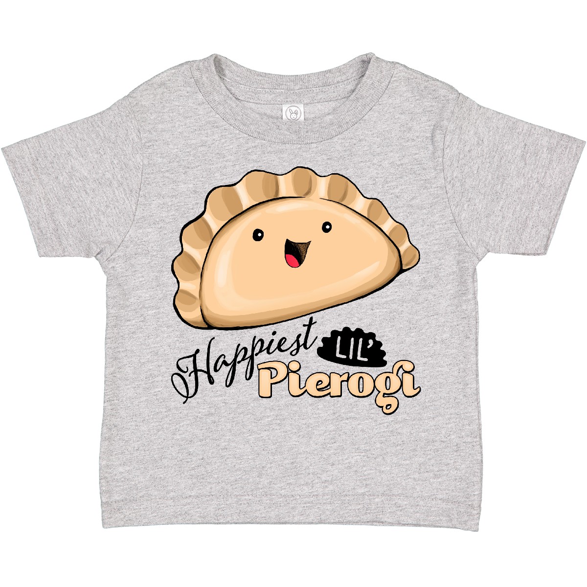Inktastic Happiest Lil' Pierogi Toddler T-Shirt Food Cute Polish Cuisine Tasty - Picture 3 of 11