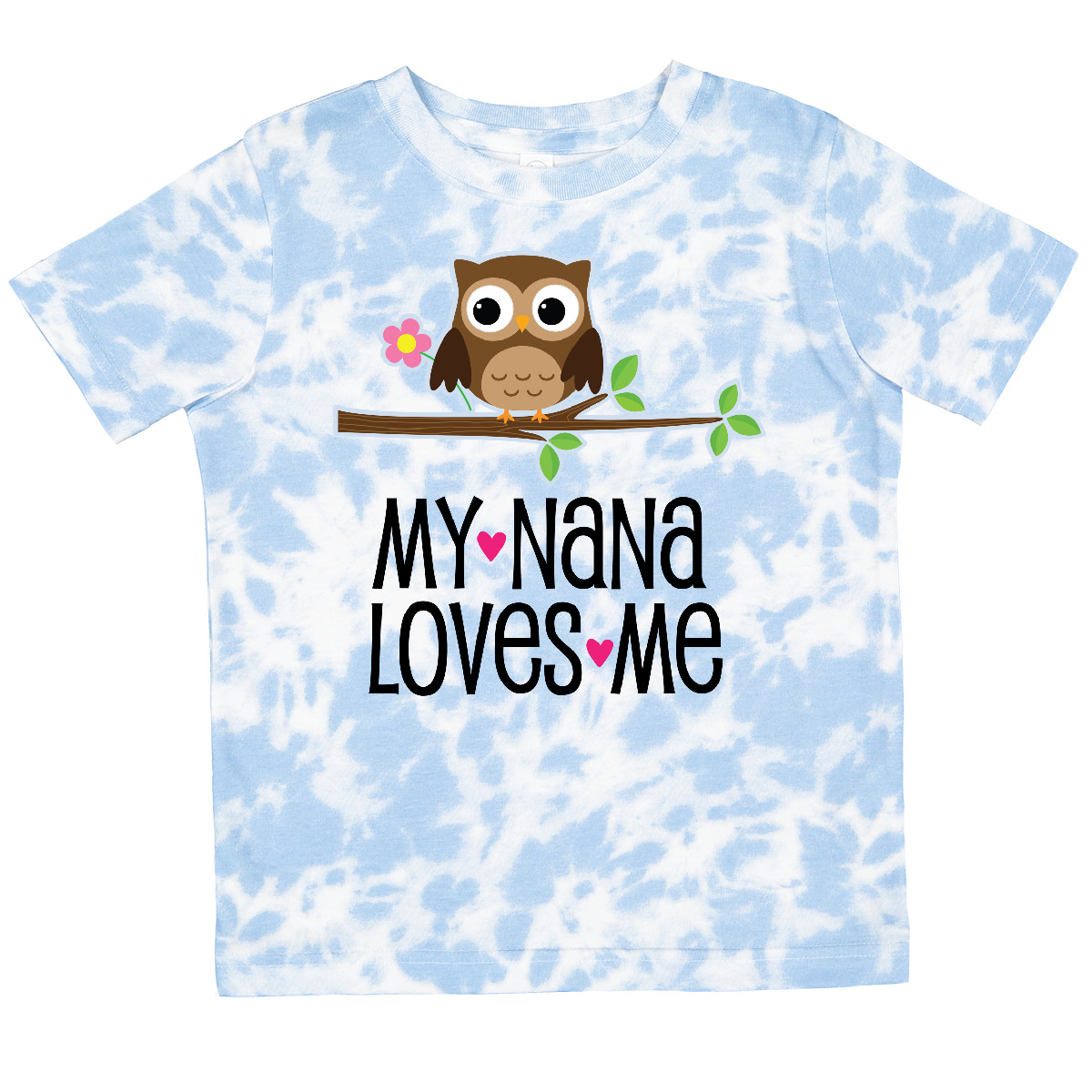 Inktastic My Nana Loves Me Owl Toddler T-Shirt Granddaughter Childs Girls Cute - Picture 9 of 11