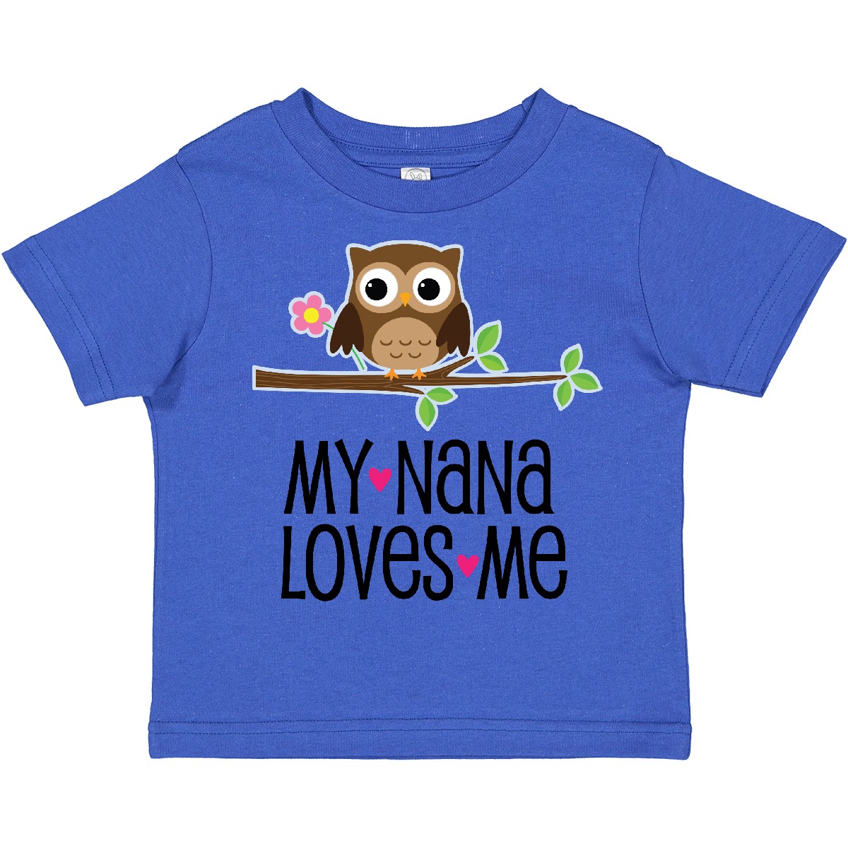 Inktastic My Nana Loves Me Owl Toddler T-Shirt Granddaughter Childs Girls Cute - Picture 8 of 11