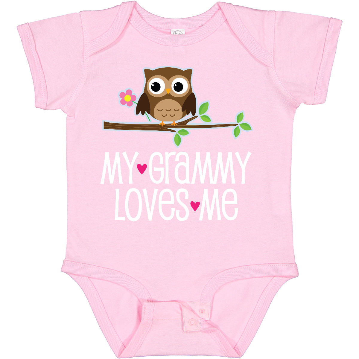 Inktastic My Grammy Loves Me Owl Infant Creeper From Girls Cute Granddaughter - Picture 7 of 8
