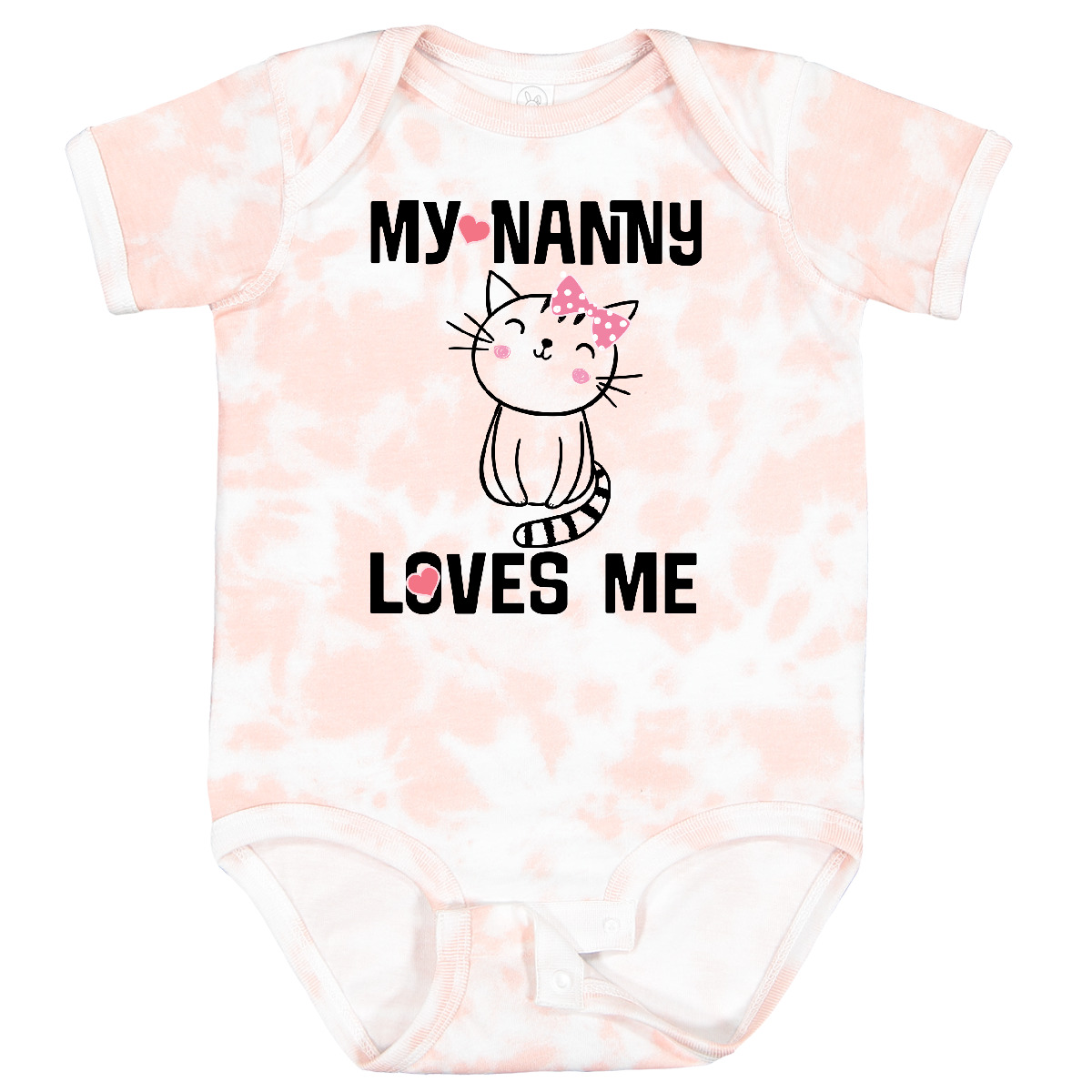 Inktastic My Nanny Loves Me Mädchen Enkelkind Säugling Creeper süße Katze Oma Hws - Bild 7 von 8