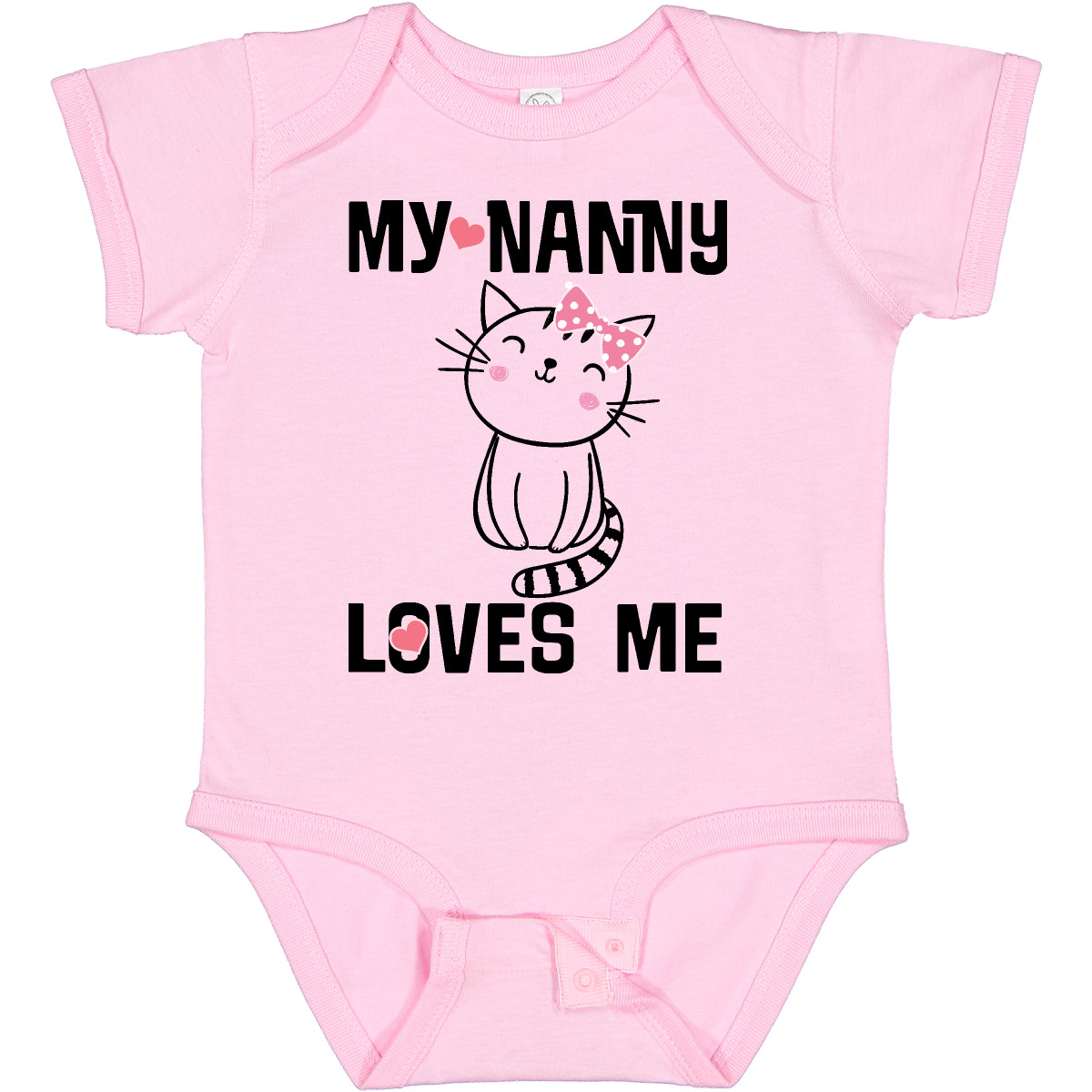 Inktastic My Nanny Loves Me Mädchen Enkelkind Säugling Creeper süße Katze Oma Hws - Bild 6 von 8