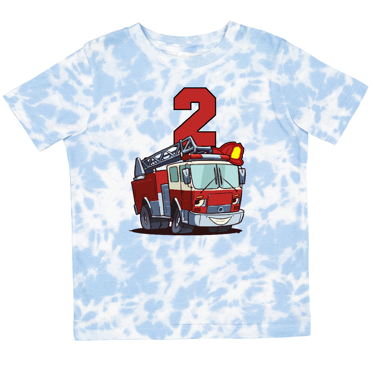 Inktastic 2nd Birthday Fire Truck Toddler T-Shirt Second Firetruck Engine Gift - Picture 13 of 15