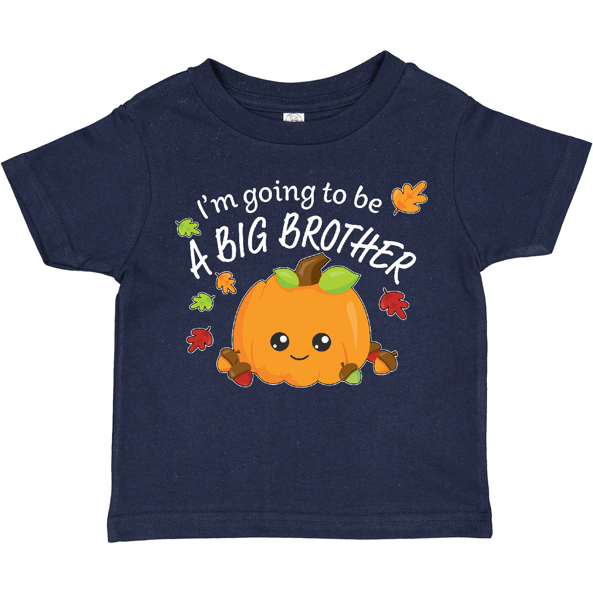 Inktastic I'm Going To Be A Big Brother- Cute Halloween Pumpkin Toddler T-Shirt - Picture 5 of 9