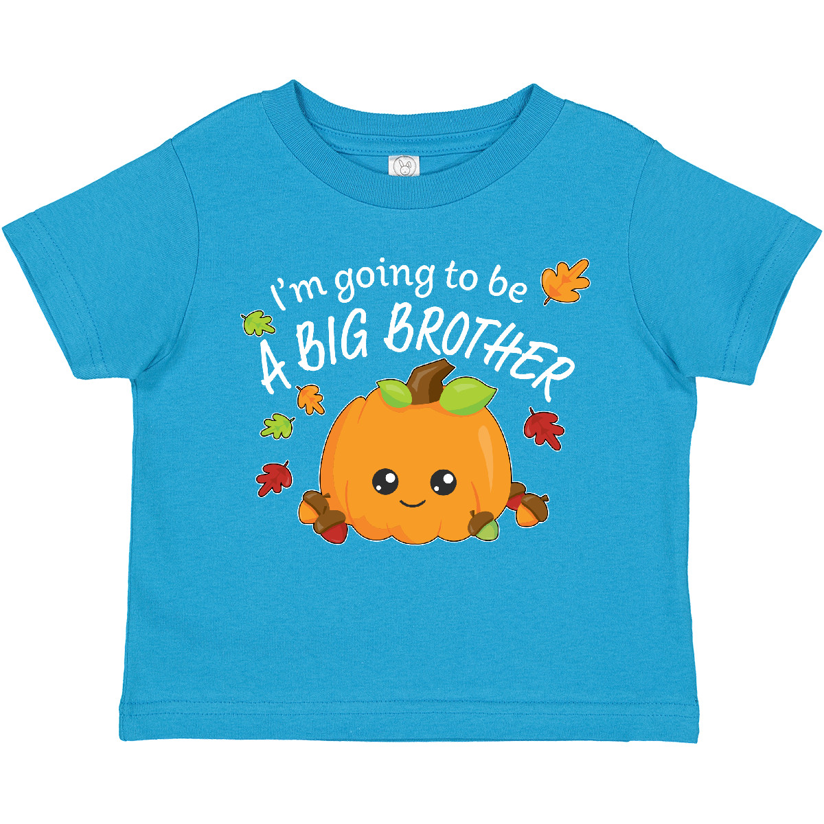 Inktastic I'm Going To Be A Big Brother- Cute Halloween Pumpkin Toddler T-Shirt - Picture 8 of 9