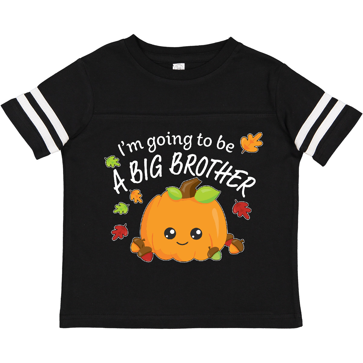 Inktastic I'm Going To Be A Big Brother- Cute Halloween Pumpkin Toddler T-Shirt - Picture 2 of 9