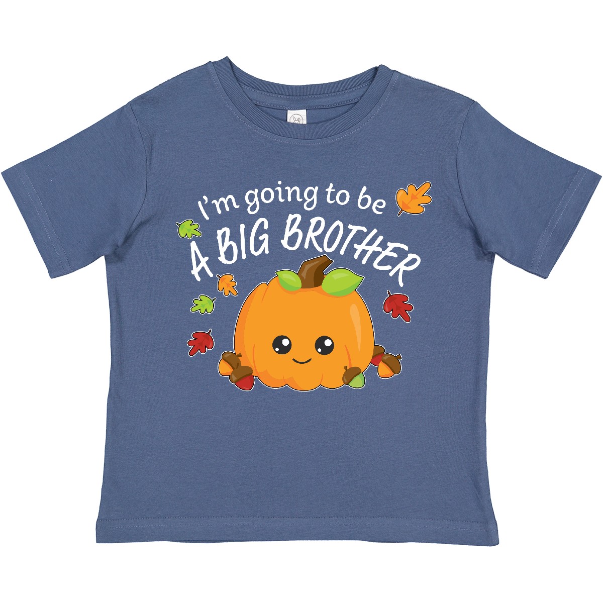 Inktastic I'm Going To Be A Big Brother- Cute Halloween Pumpkin Toddler T-Shirt - Picture 4 of 9