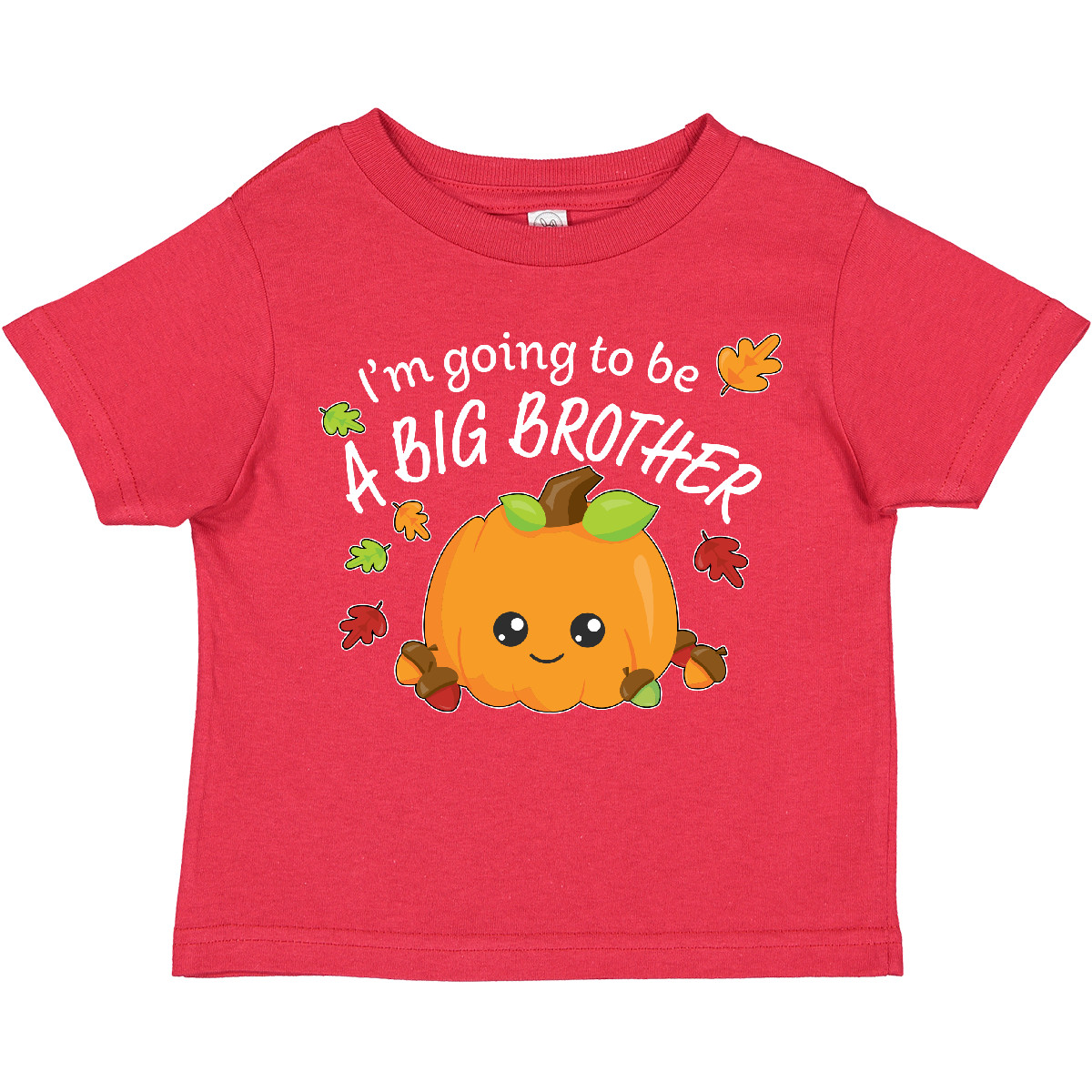 Inktastic I'm Going To Be A Big Brother- Cute Halloween Pumpkin Toddler T-Shirt - Picture 6 of 9