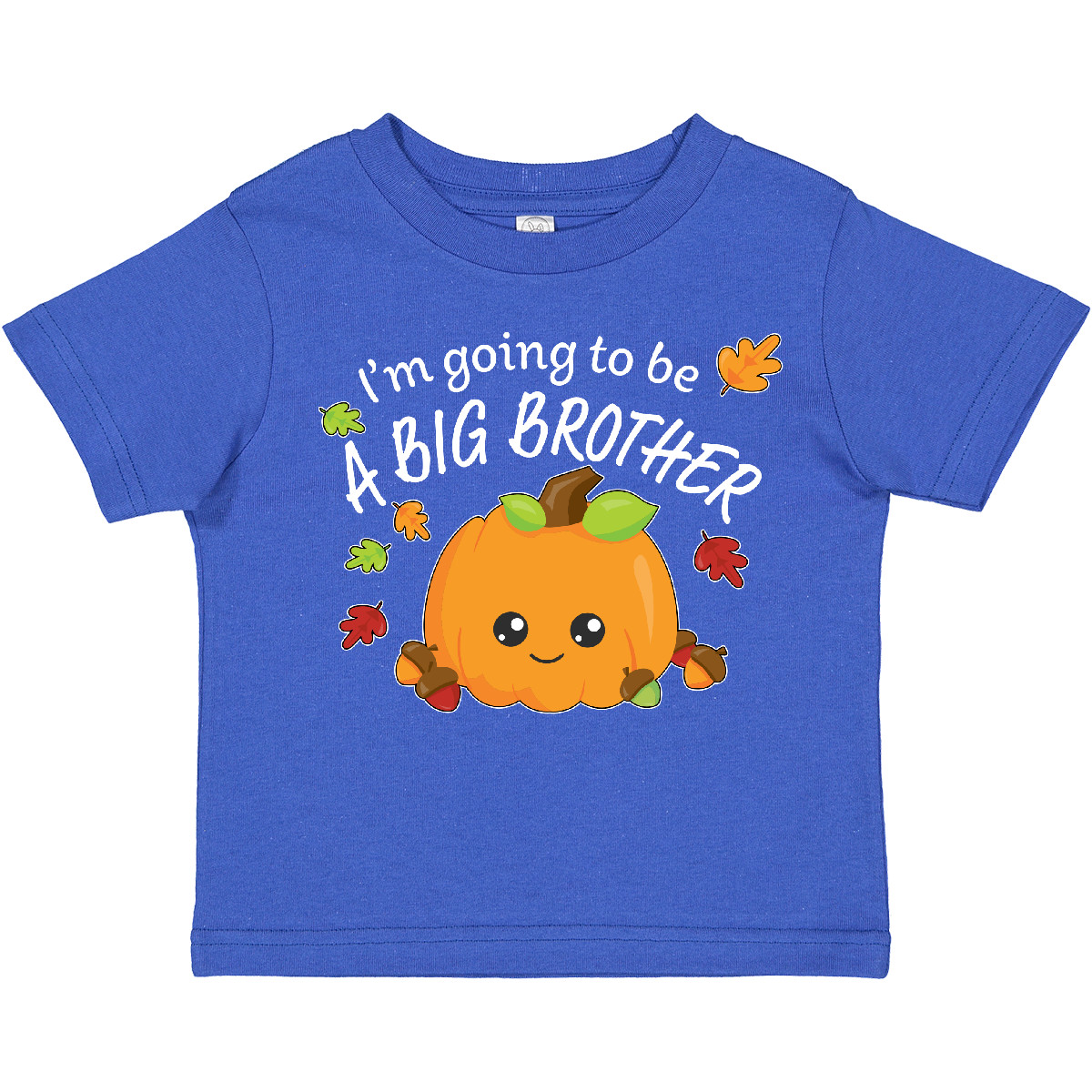 Inktastic I'm Going To Be A Big Brother- Cute Halloween Pumpkin Toddler T-Shirt - Picture 7 of 9