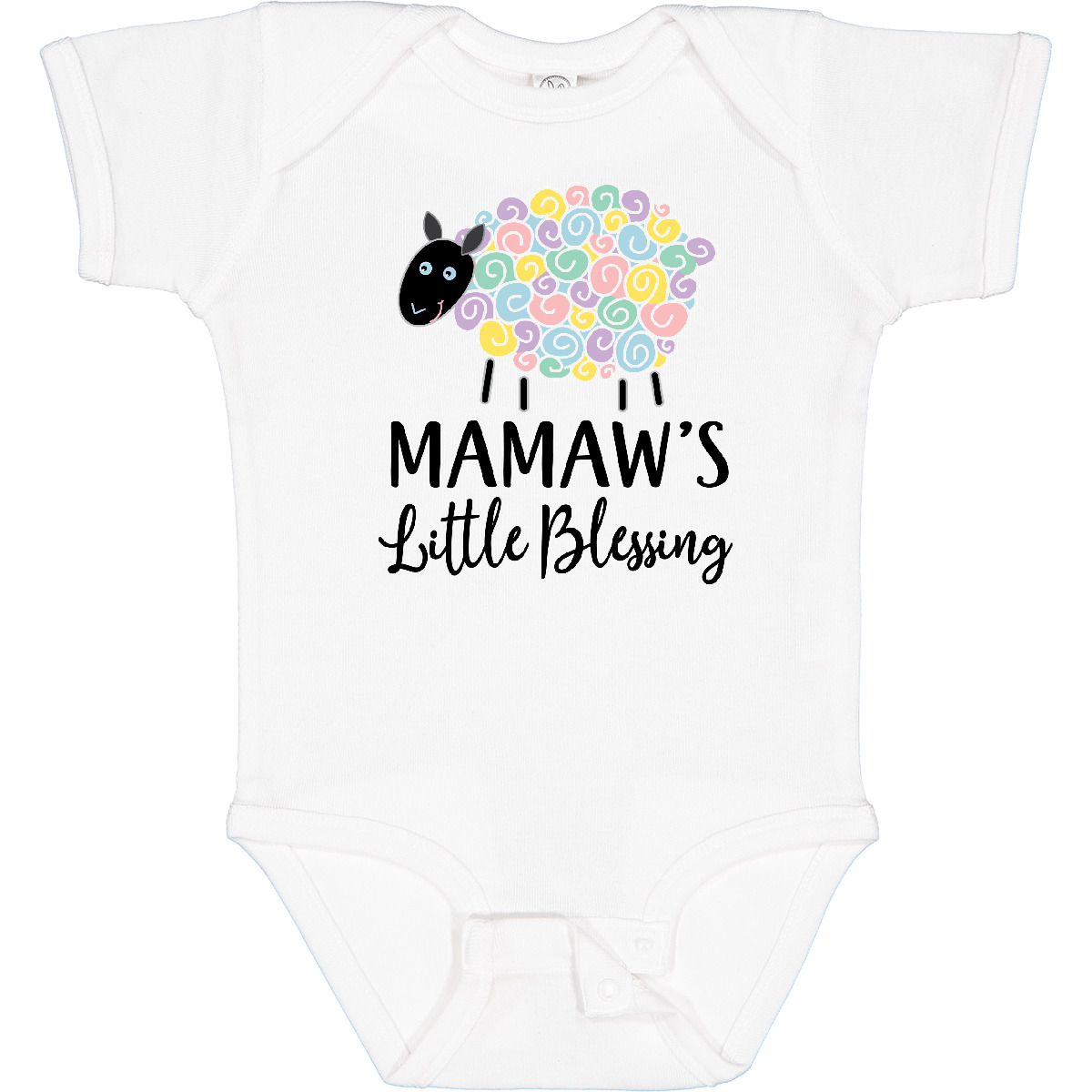 Inktastic Mamaw For Grandchild Girls Baby Bodysuit Sheep Girl Granddaughter New - Picture 7 of 7