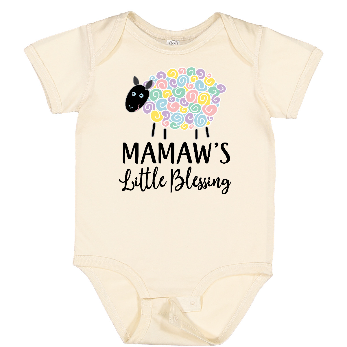 Inktastic Mamaw For Grandchild Girls Baby Bodysuit Sheep Girl Granddaughter New - Picture 4 of 7