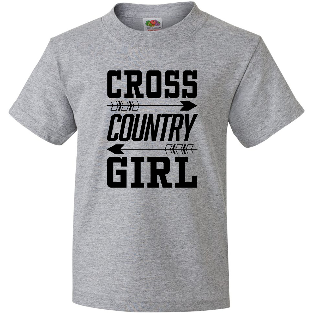 Inktastic Cross Country Girl Youth T-Shirt Sports Track Running Field Kid School - Picture 2 of 4