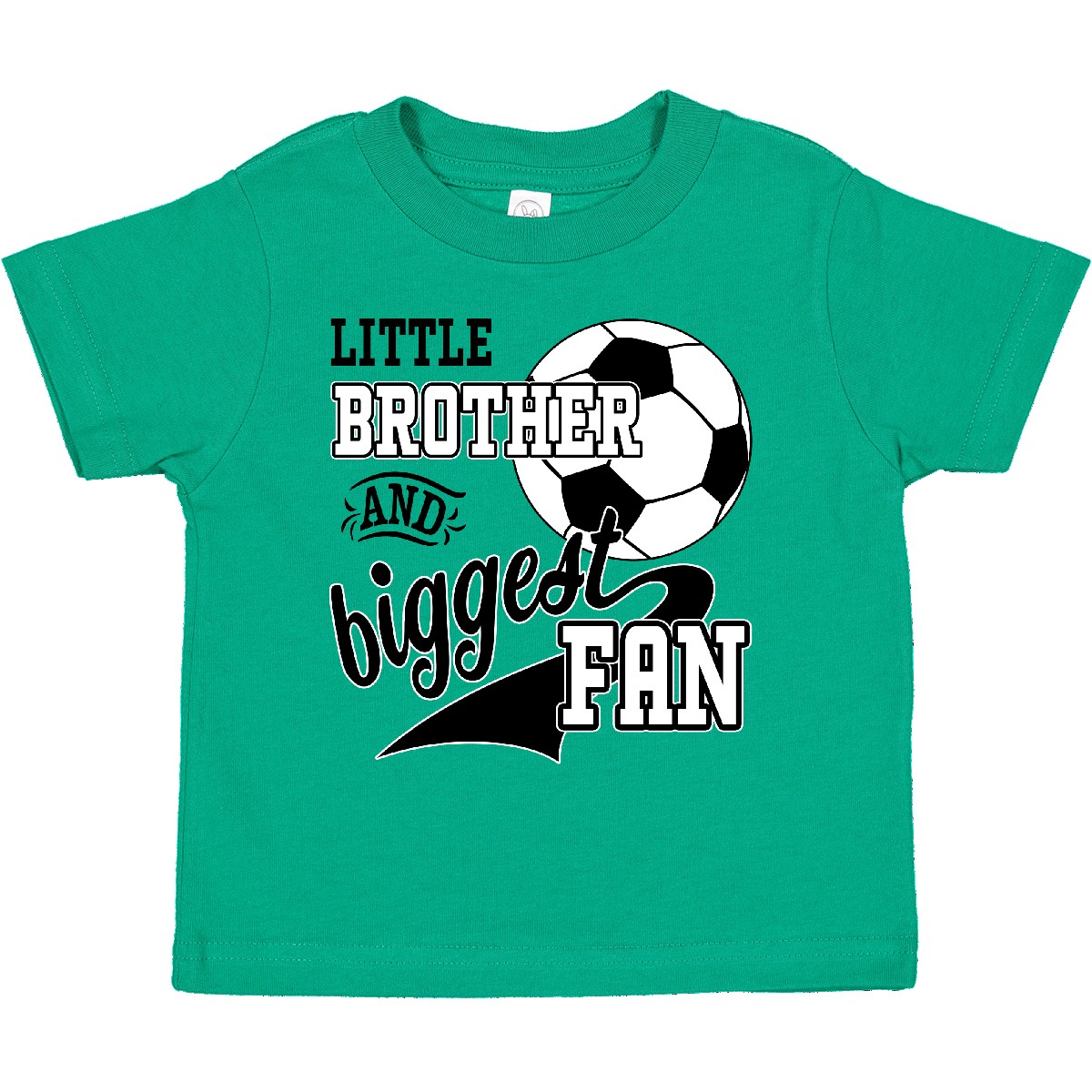 Inktastic Little Brother And Biggest Fan- Soccer Player Toddler T-Shirt Sports - Picture 4 of 10