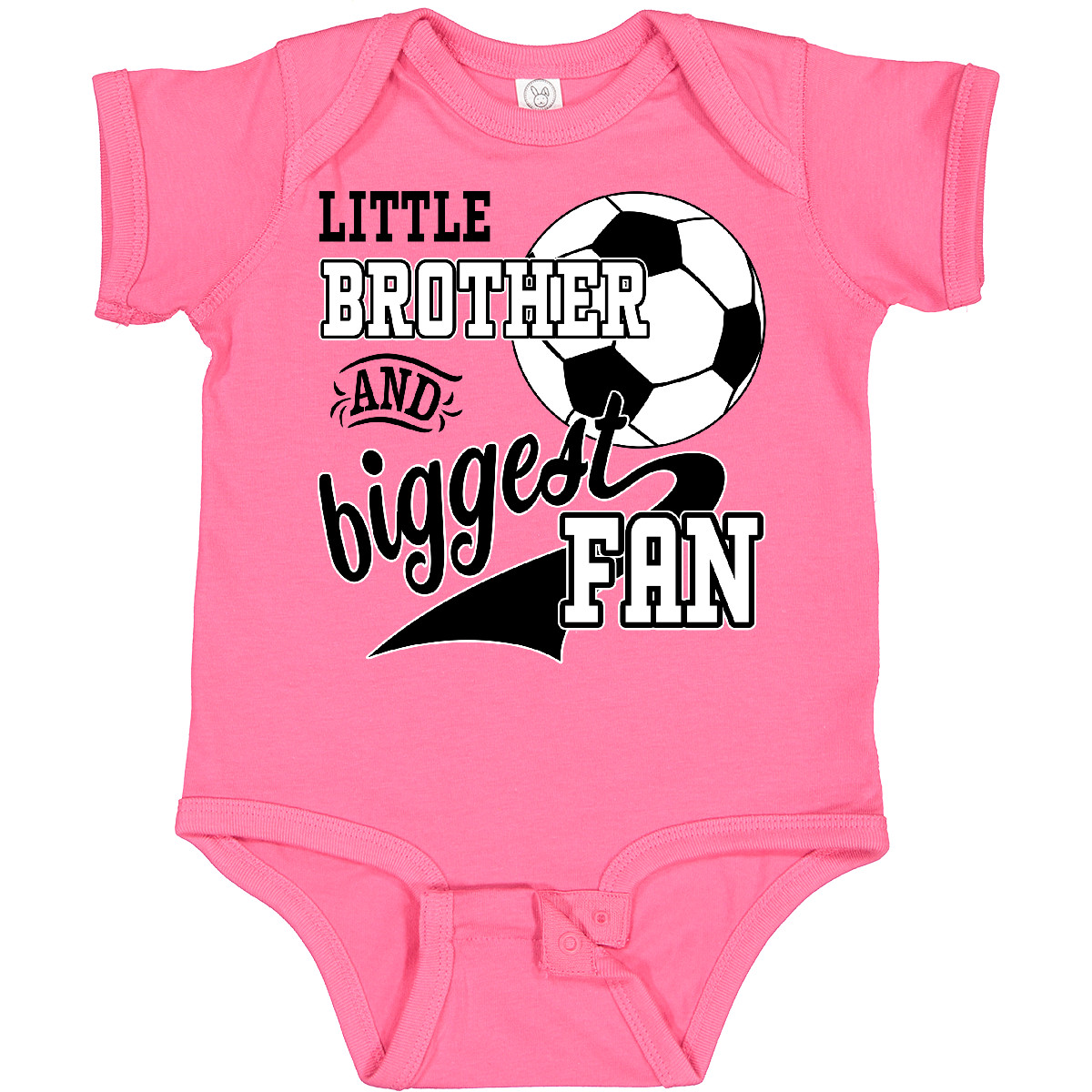 Inktastic Little Brother And Biggest Fan- Soccer Player Baby Bodysuit Sports Kid - Picture 10 of 21
