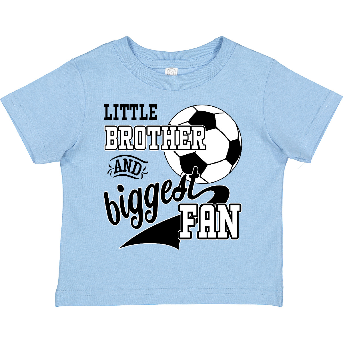 Inktastic Little Brother And Biggest Fan- Soccer Player Toddler T-Shirt Sports - Picture 5 of 10