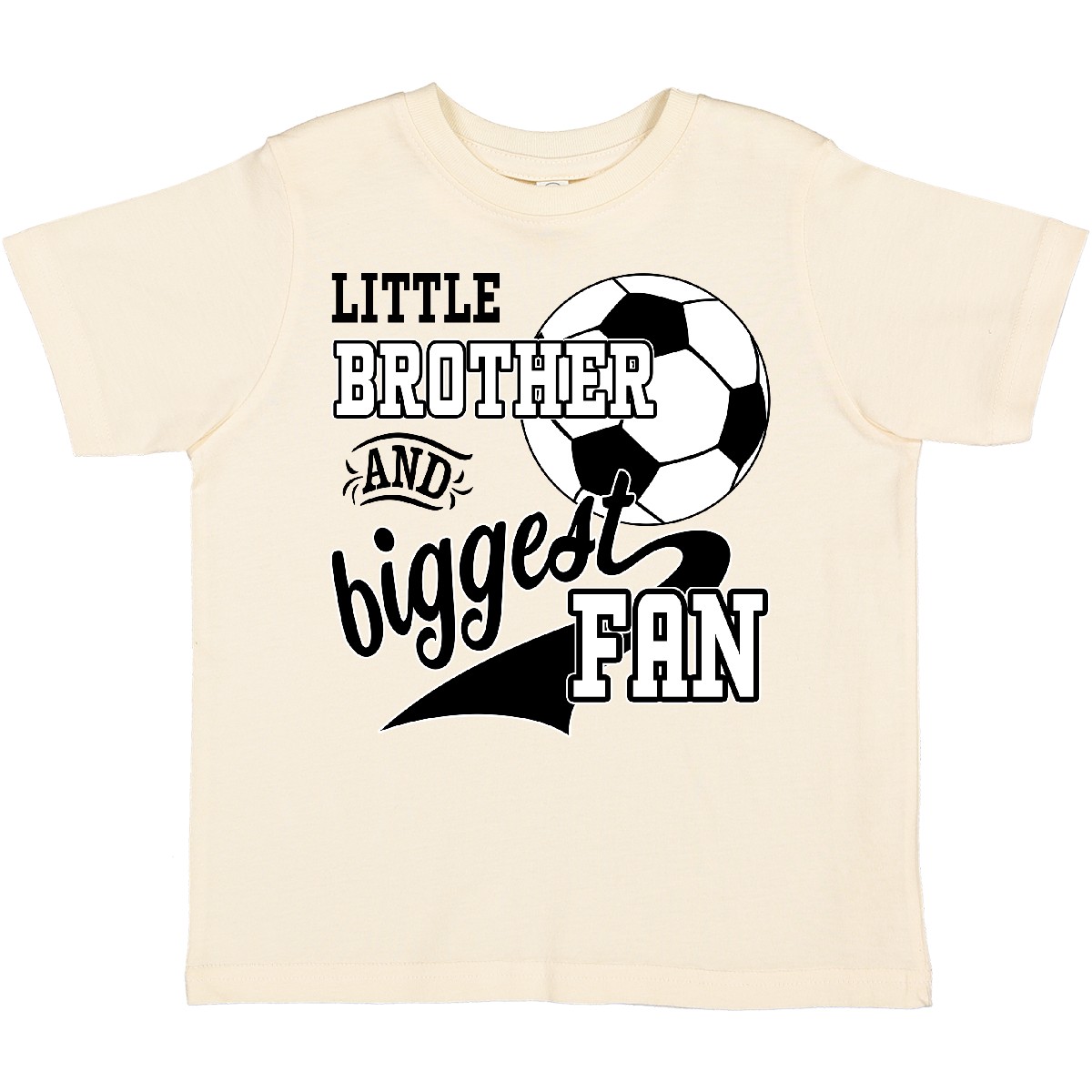 Inktastic Little Brother And Biggest Fan- Soccer Player Toddler T-Shirt Sports - Picture 6 of 10
