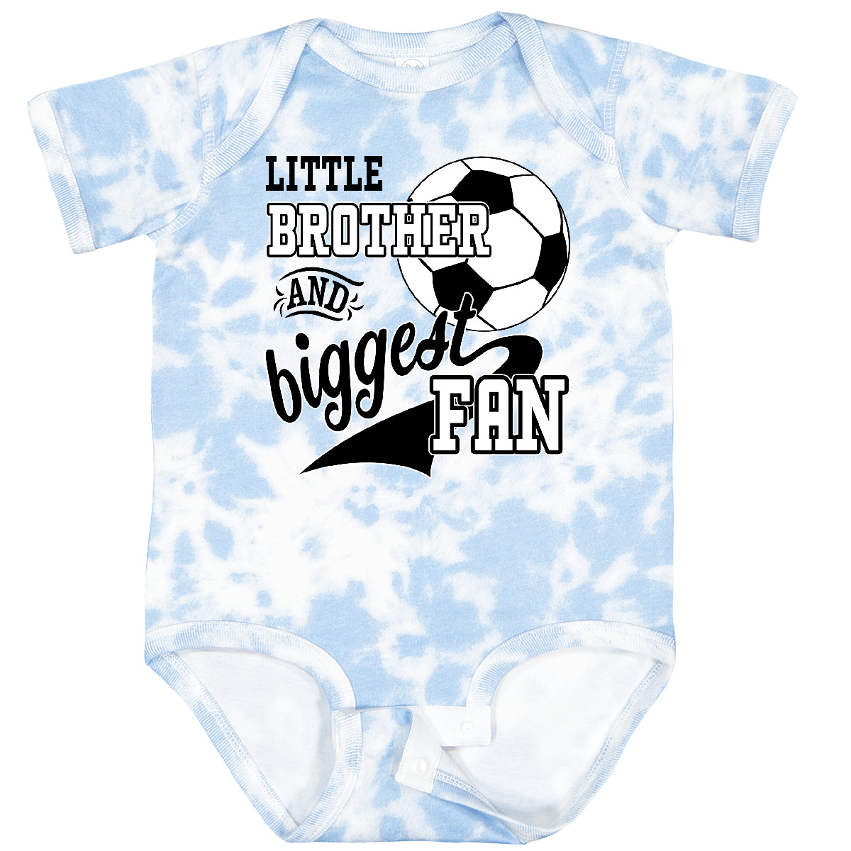 Inktastic Little Brother And Biggest Fan- Soccer Player Baby Bodysuit Sports Kid - Picture 16 of 21