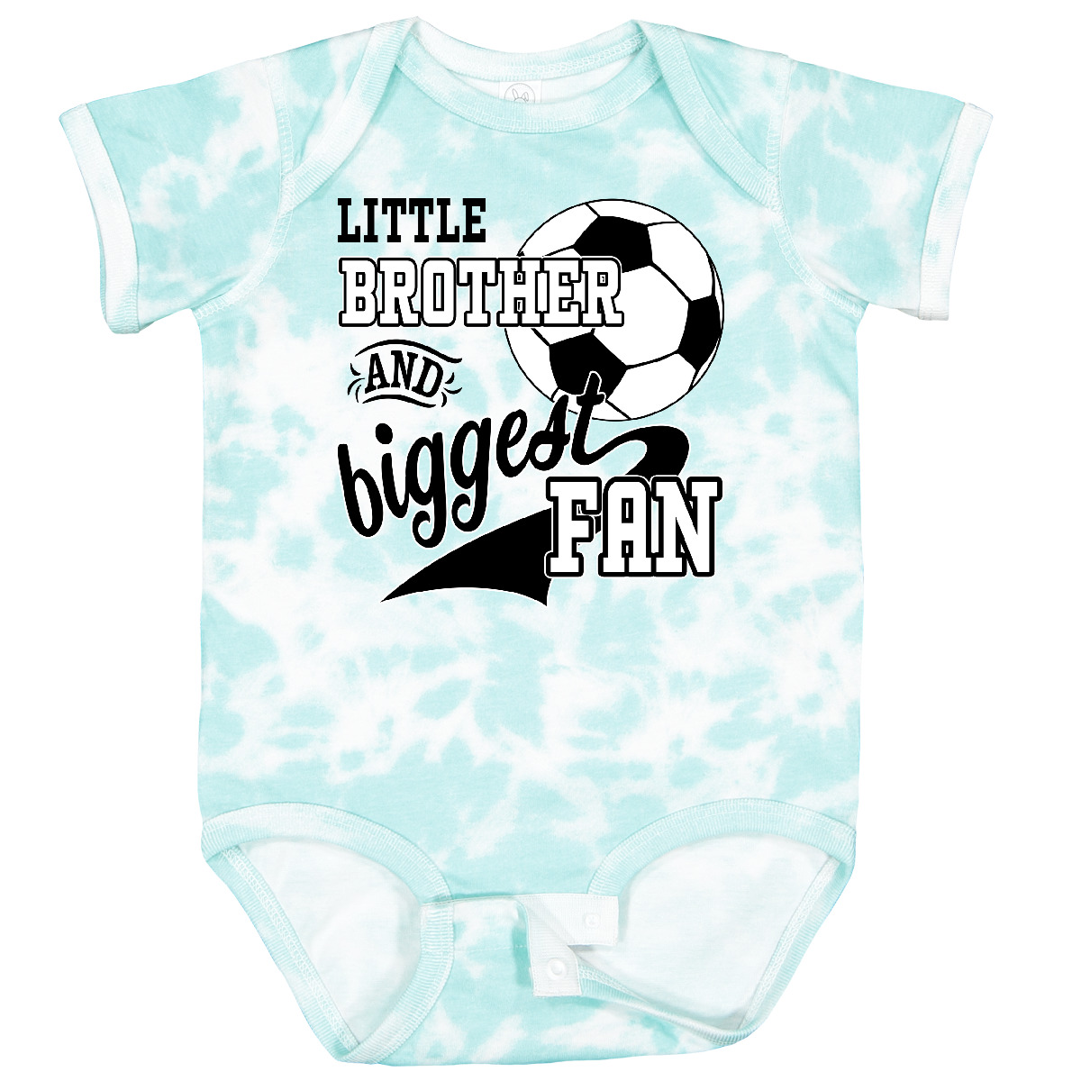 Inktastic Little Brother And Biggest Fan- Soccer Player Baby Bodysuit Sports Kid - Picture 17 of 21