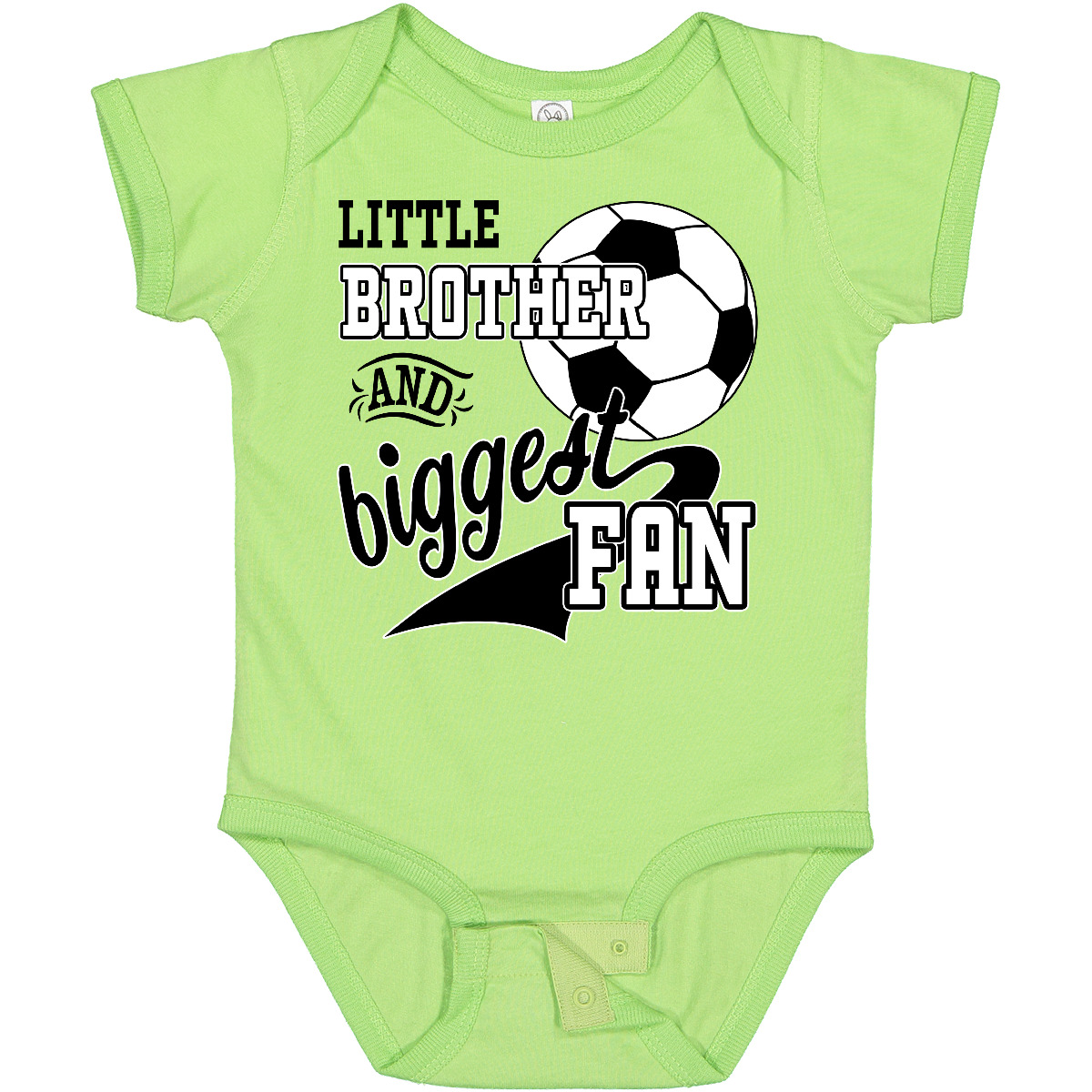 Inktastic Little Brother And Biggest Fan- Soccer Player Baby Bodysuit Sports Kid - Picture 12 of 21