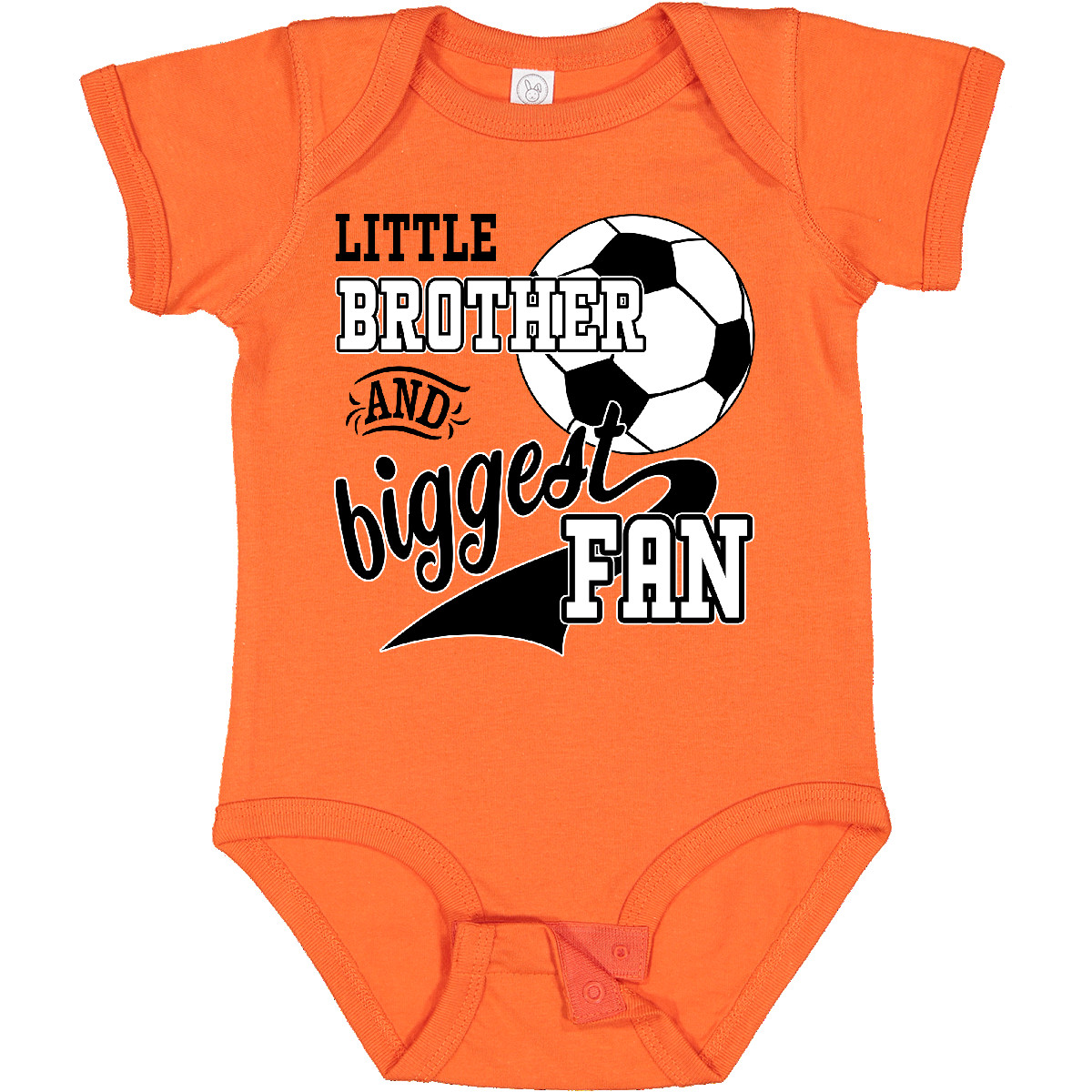 Inktastic Little Brother And Biggest Fan- Soccer Player Baby Bodysuit Sports Kid - Picture 14 of 21