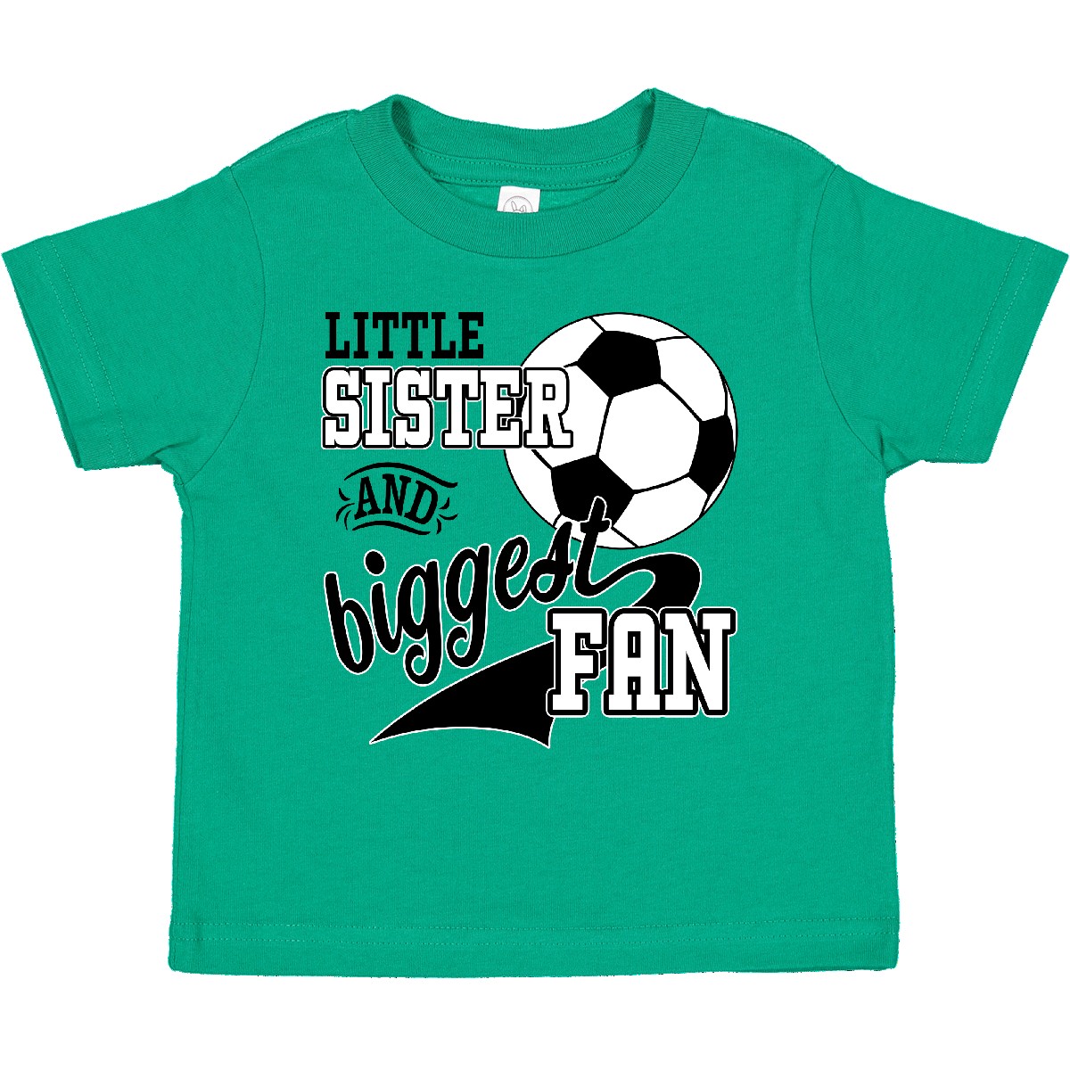 Inktastic kleine Schwester und größter Fan - Fußballspieler Kleinkind T-Shirt Sport - Bild 9 von 20