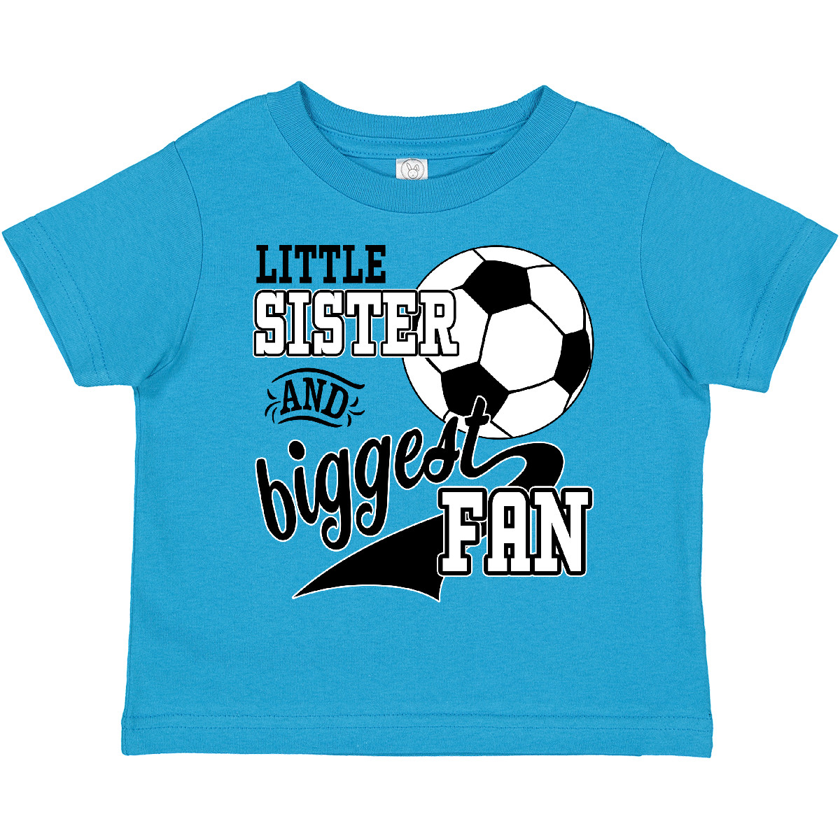 Inktastic kleine Schwester und größter Fan - Fußballspieler Kleinkind T-Shirt Sport - Bild 18 von 20