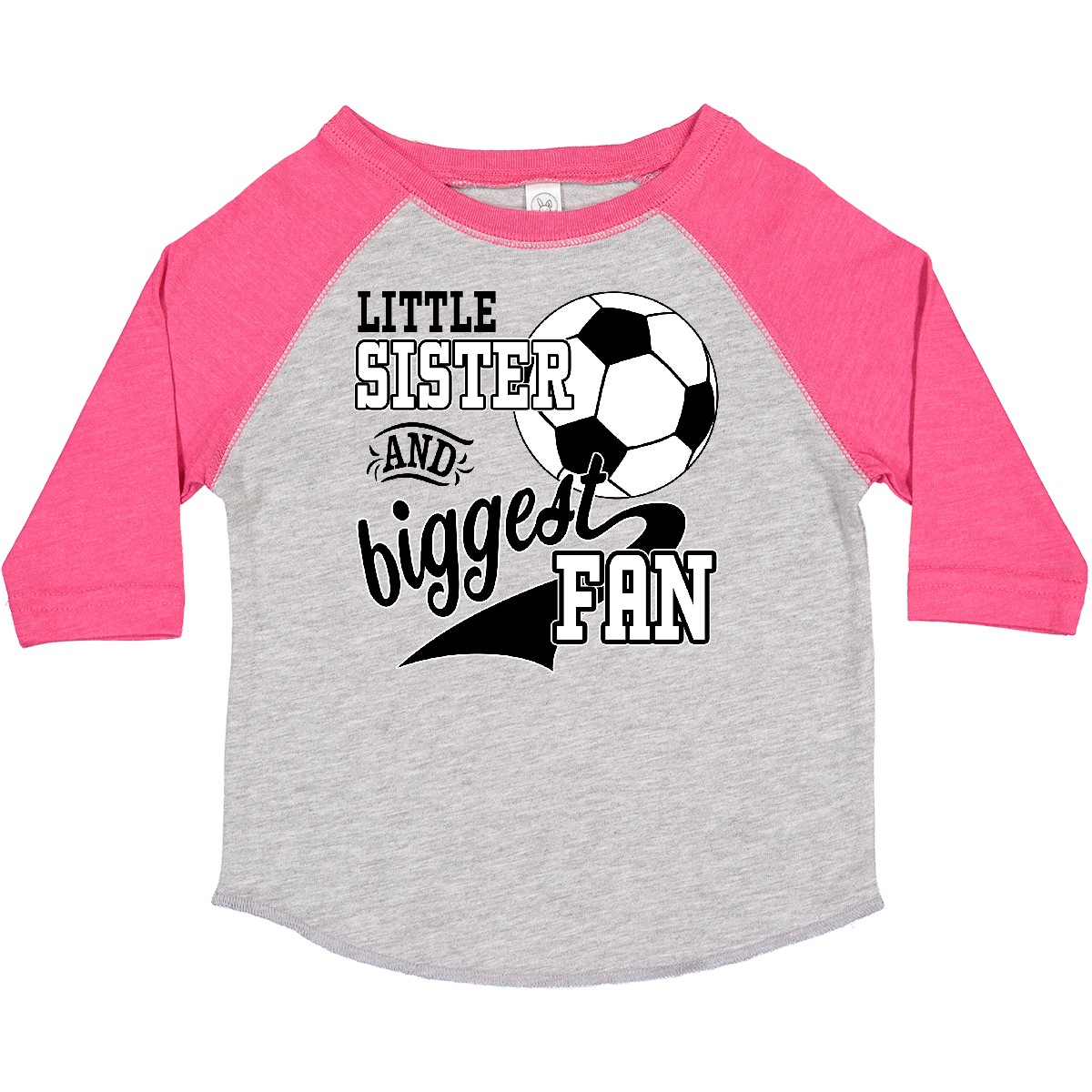 Inktastic kleine Schwester und größter Fan - Fußballspieler Kleinkind T-Shirt Sport - Bild 6 von 20