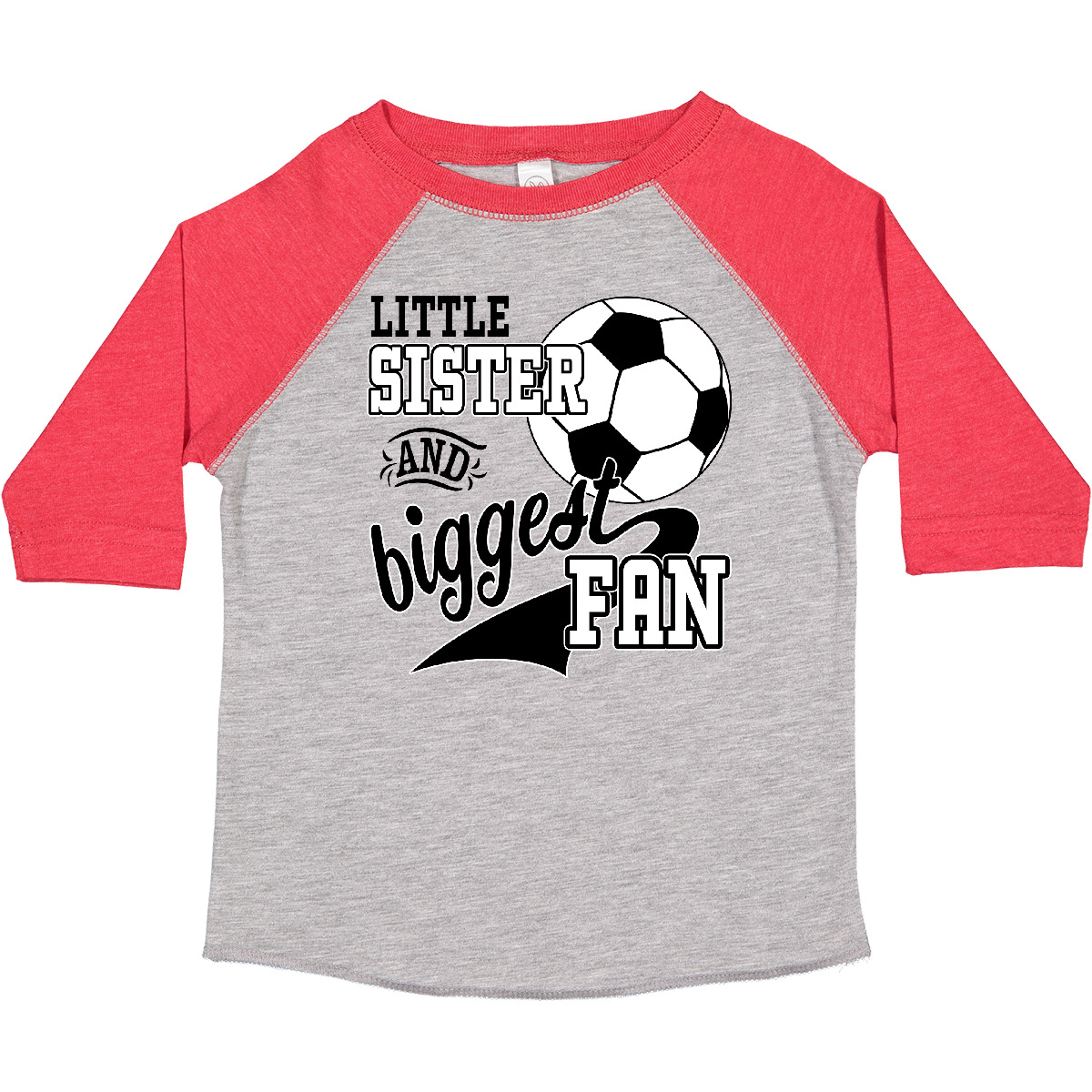 Inktastic kleine Schwester und größter Fan - Fußballspieler Kleinkind T-Shirt Sport - Bild 7 von 20