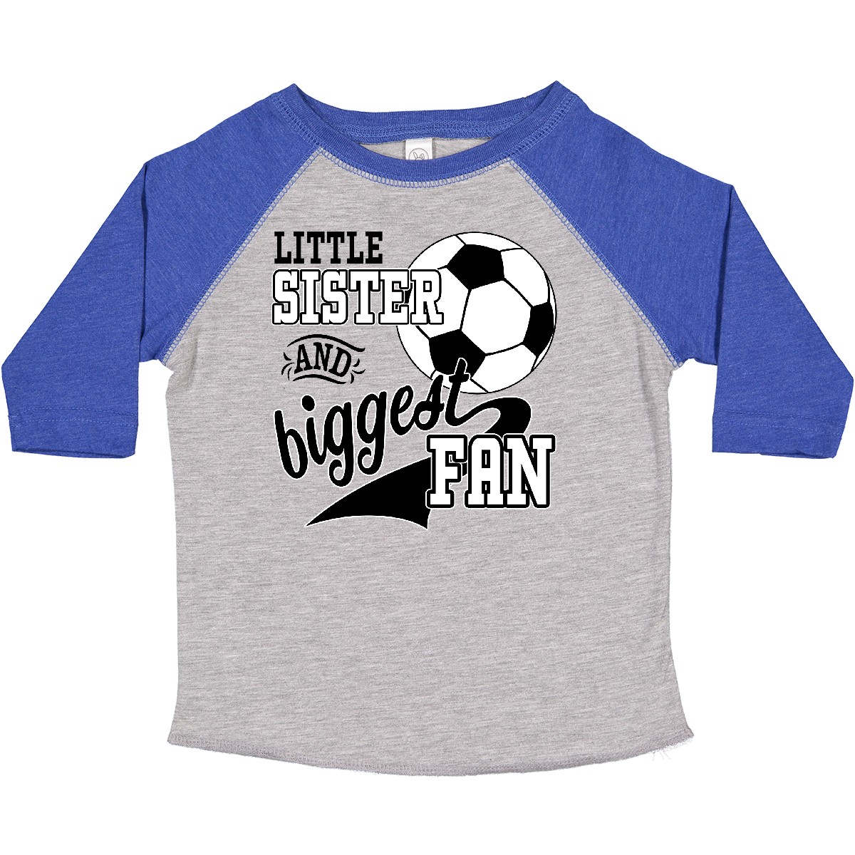 Inktastic kleine Schwester und größter Fan - Fußballspieler Kleinkind T-Shirt Sport - Bild 8 von 20