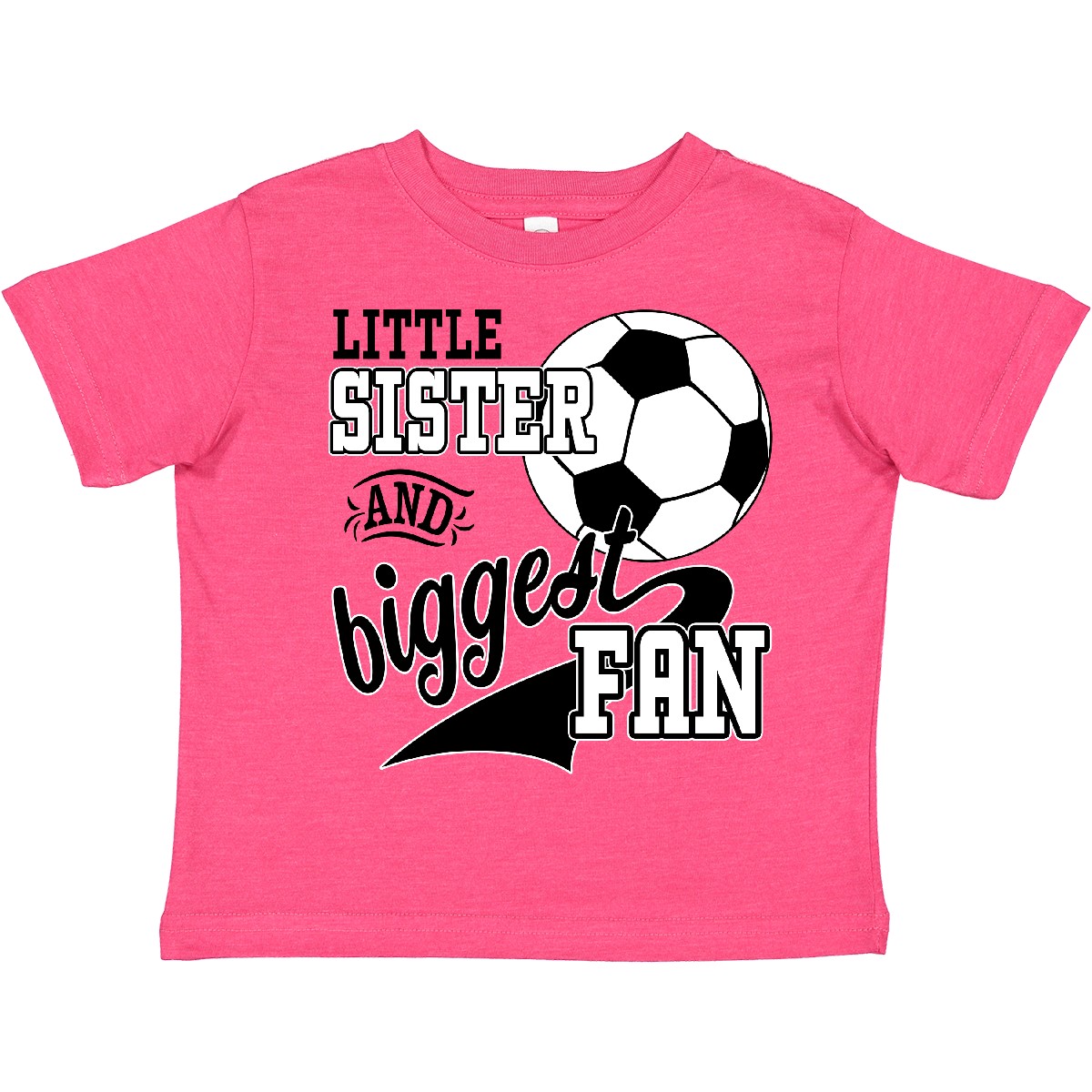 Inktastic kleine Schwester und größter Fan - Fußballspieler Kleinkind T-Shirt Sport - Bild 19 von 20