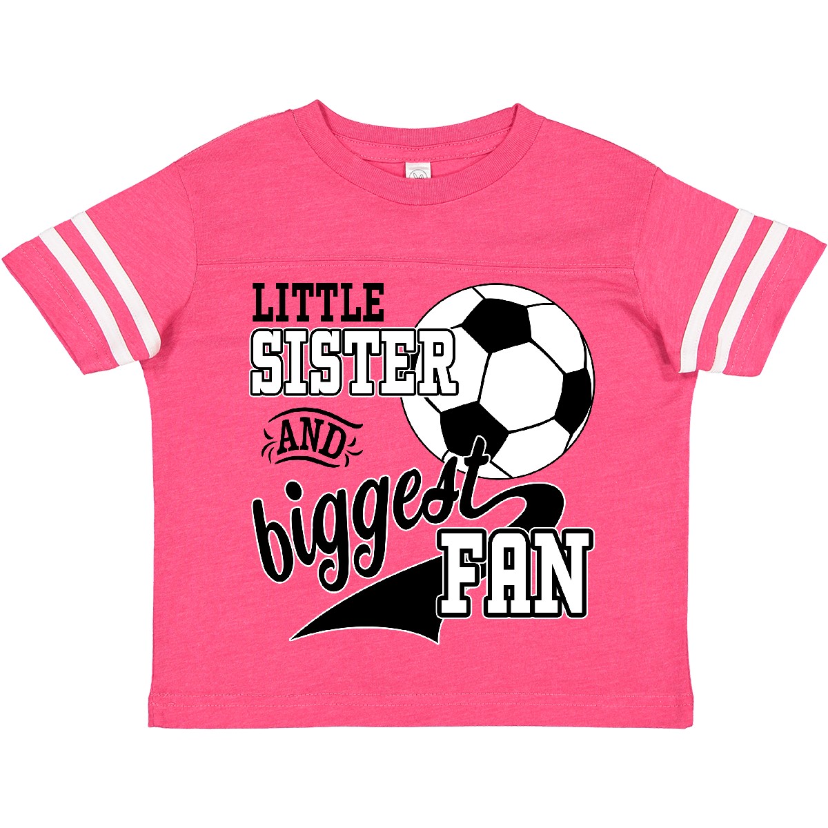 Inktastic kleine Schwester und größter Fan - Fußballspieler Kleinkind T-Shirt Sport - Bild 4 von 20