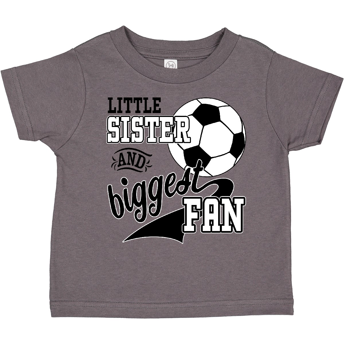 Inktastic kleine Schwester und größter Fan - Fußballspieler Kleinkind T-Shirt Sport - Bild 3 von 20