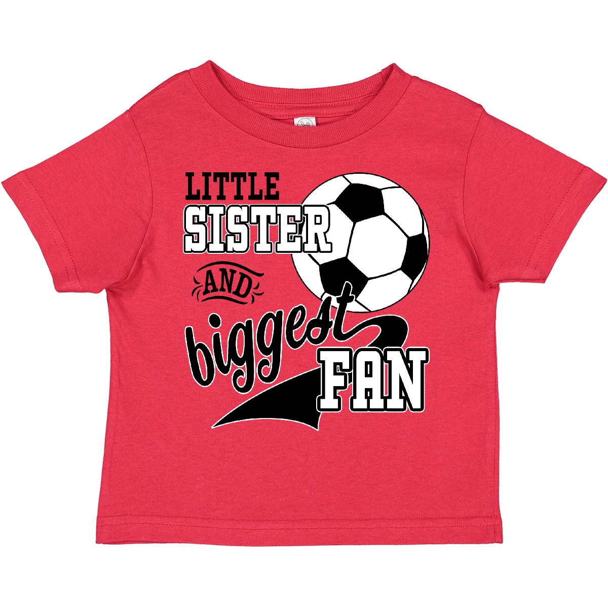 Inktastic kleine Schwester und größter Fan - Fußballspieler Kleinkind T-Shirt Sport - Bild 15 von 20