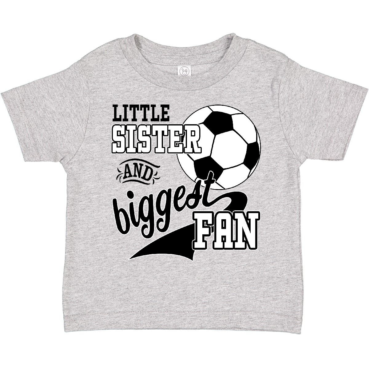 Inktastic kleine Schwester und größter Fan - Fußballspieler Kleinkind T-Shirt Sport - Bild 5 von 20