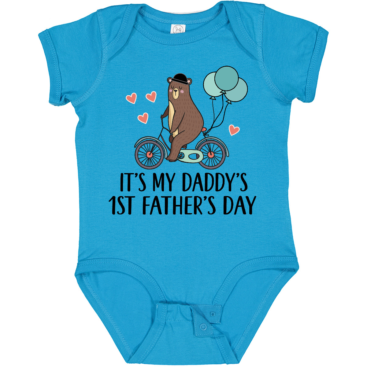 Inktastic Daddys 1st Fathers Day Boys Baby Bodysuit Daddy Childs Cute Bear - Picture 7 of 9