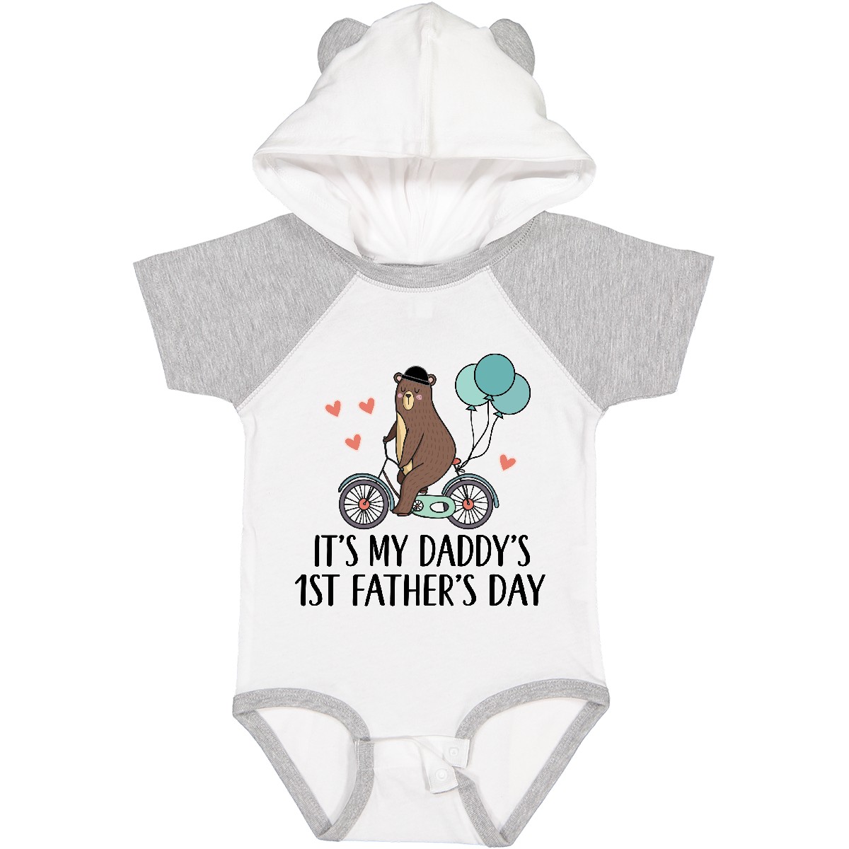 Inktastic Daddys 1st Fathers Day Boys Baby Bodysuit Daddy Childs Cute Bear - Picture 9 of 9